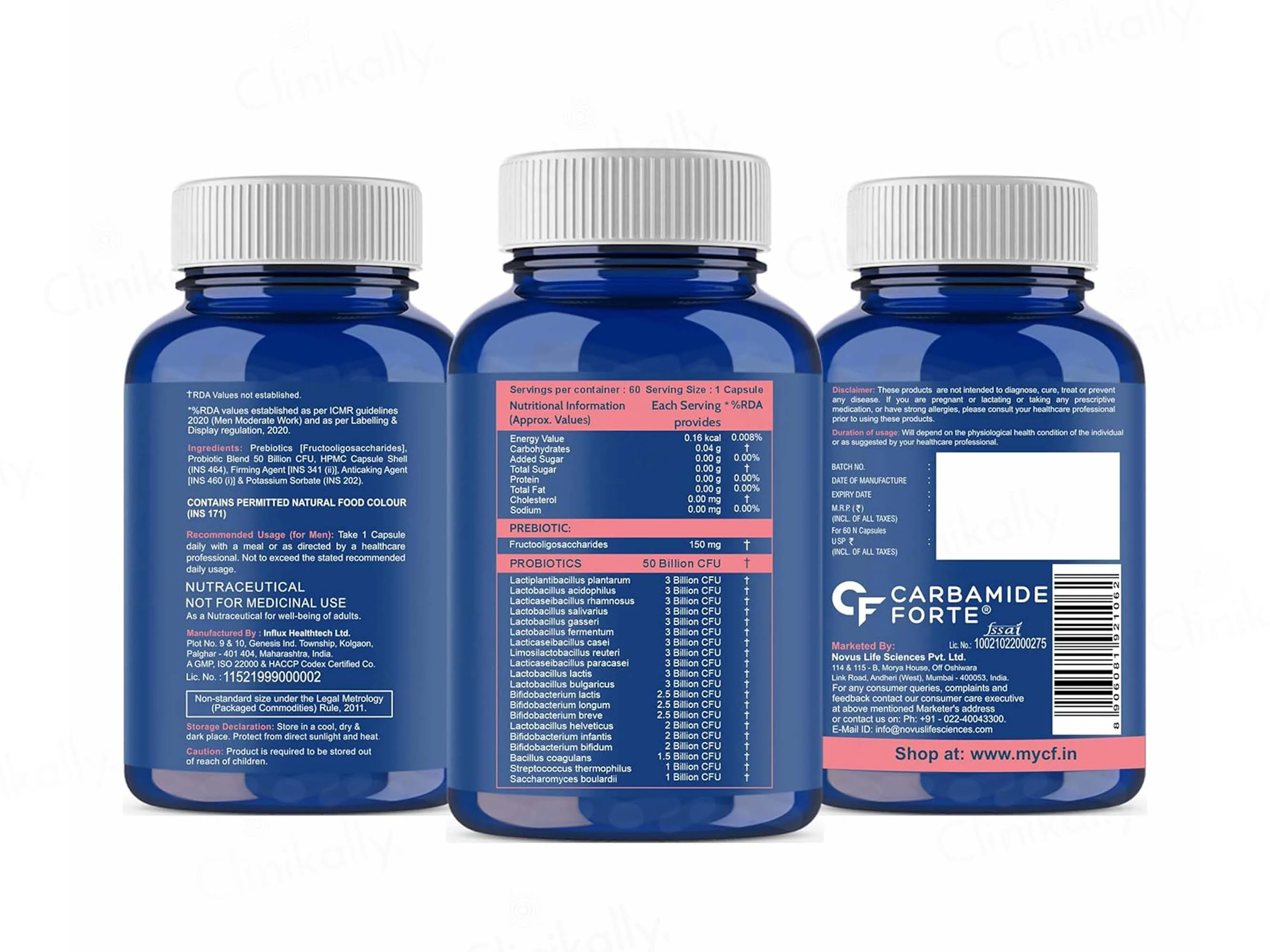 Carbamide Forte Probiotics 50 Billion CFU+ Capsule - Image 9