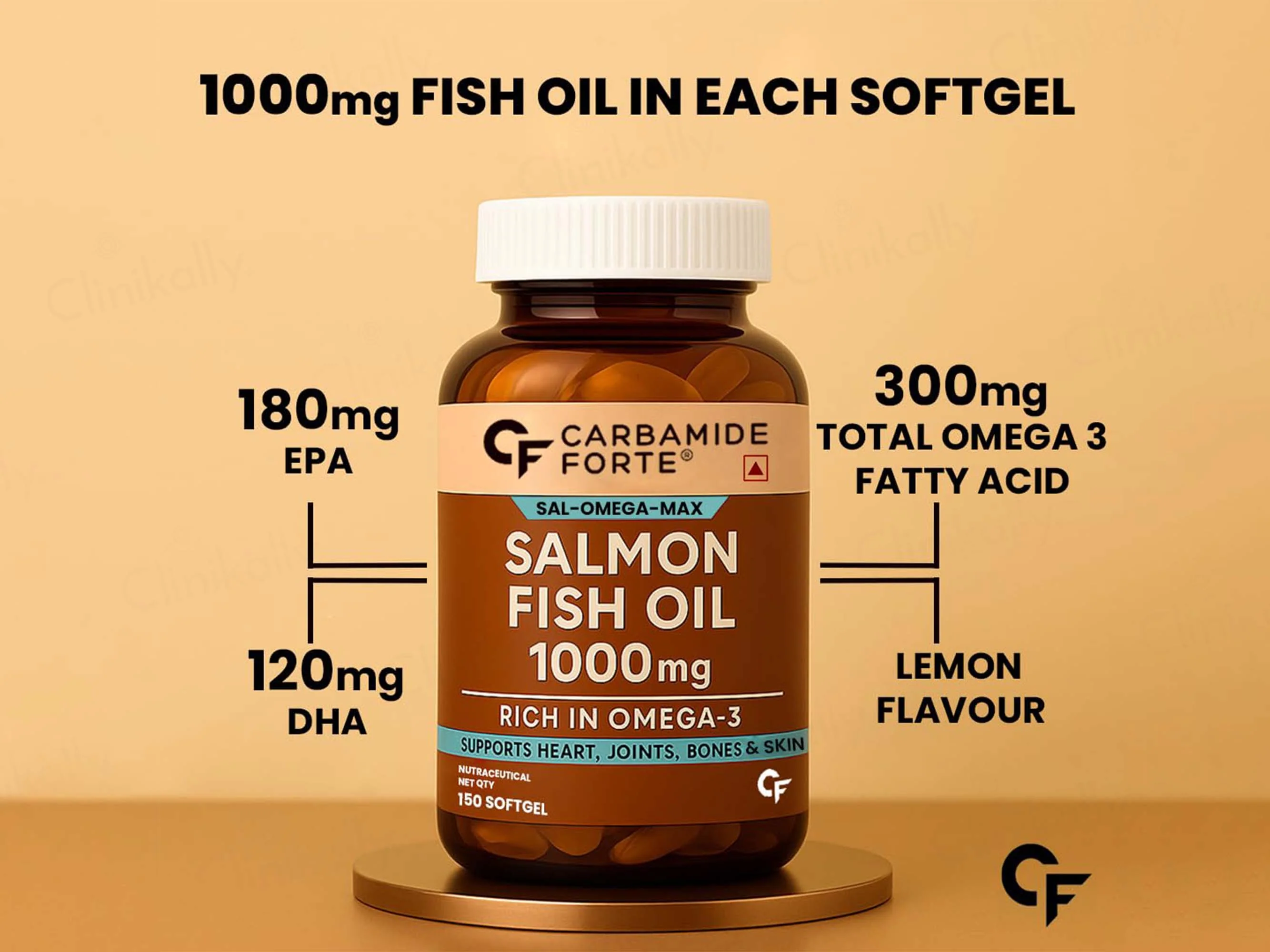 Carbamide Forte Salmon Fish Oil 1000mg Capsule - Image 5