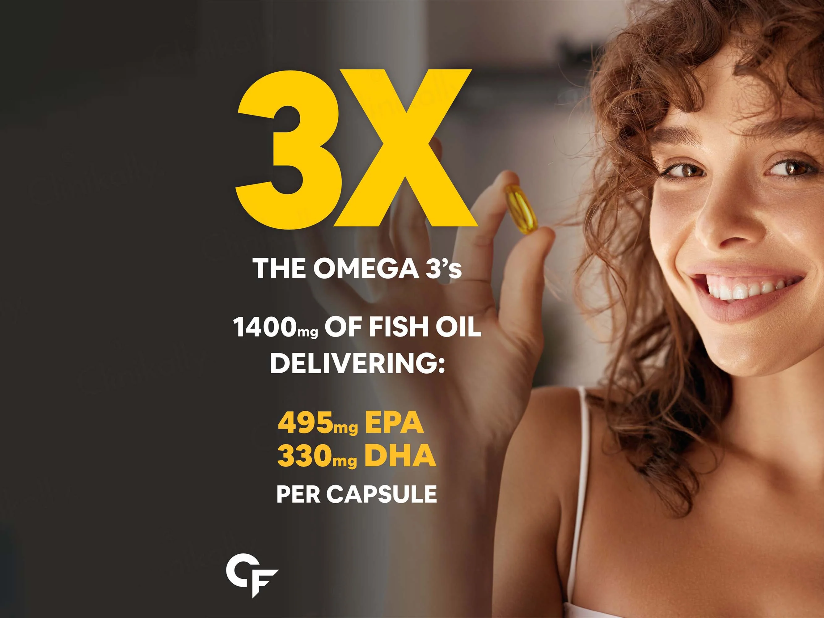 Carbamide Forte Triple Strength Fish Oil 1400mg + Omega-3 Capsule - Image 4