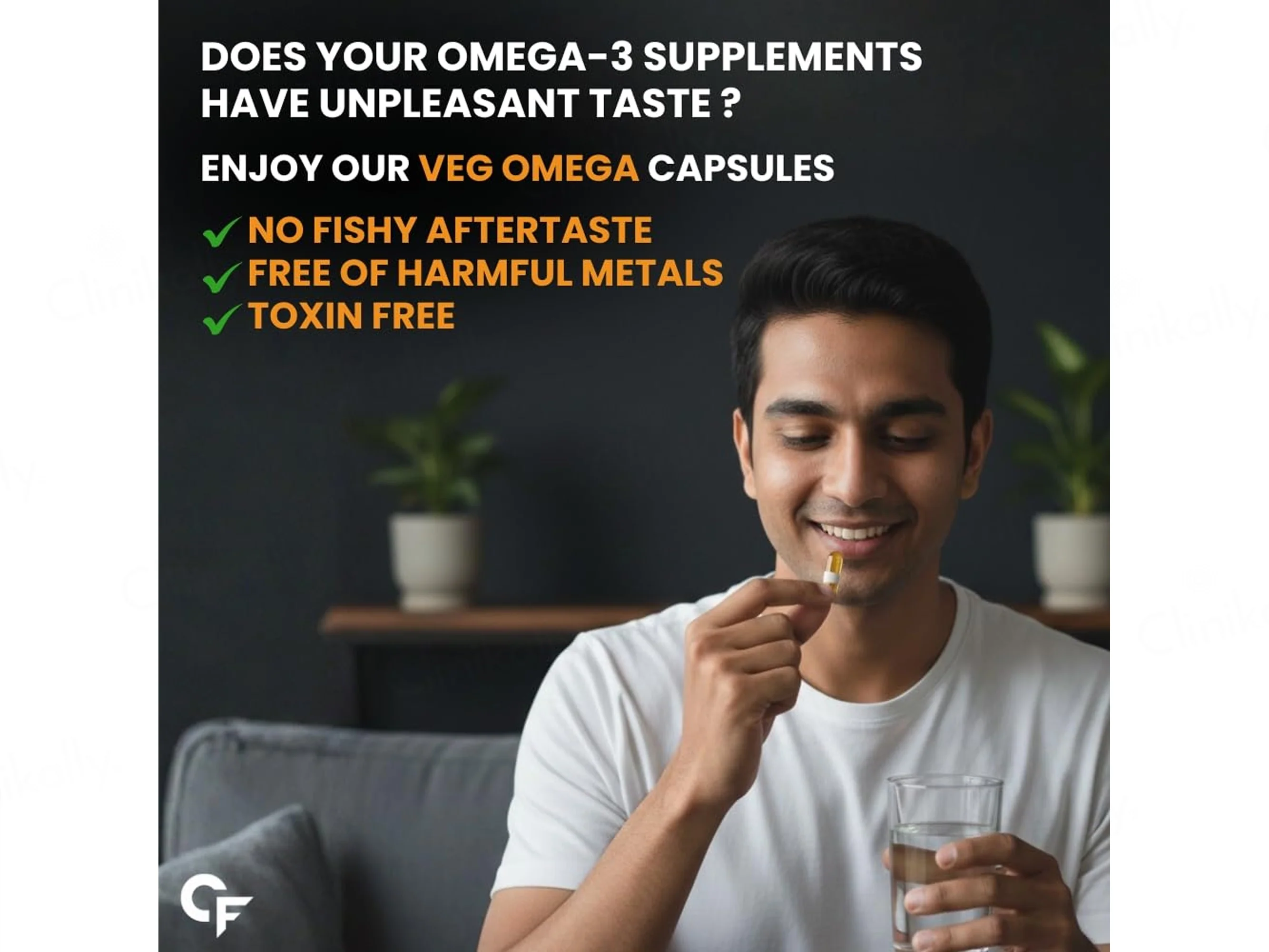 Carbamide Forte Vegetarian Omega-3 2000mg With Algal DHA 20% Liquid Filled Capsule - Image 8