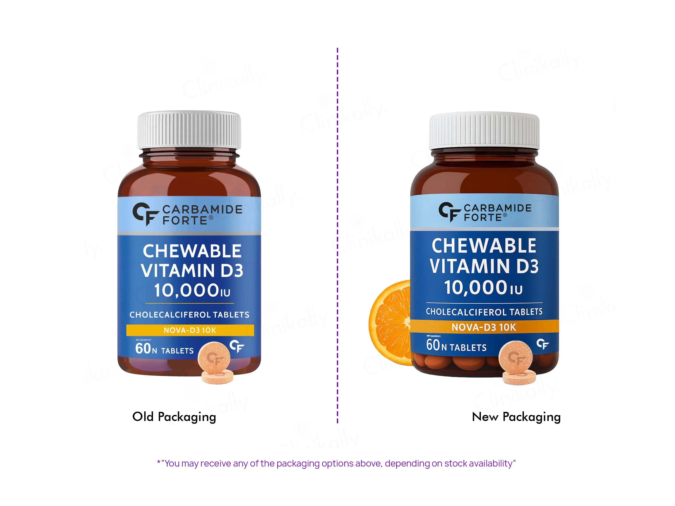 Carbamide Forte Chewable Vitamin D3 10000 IU Tablet - Image 2