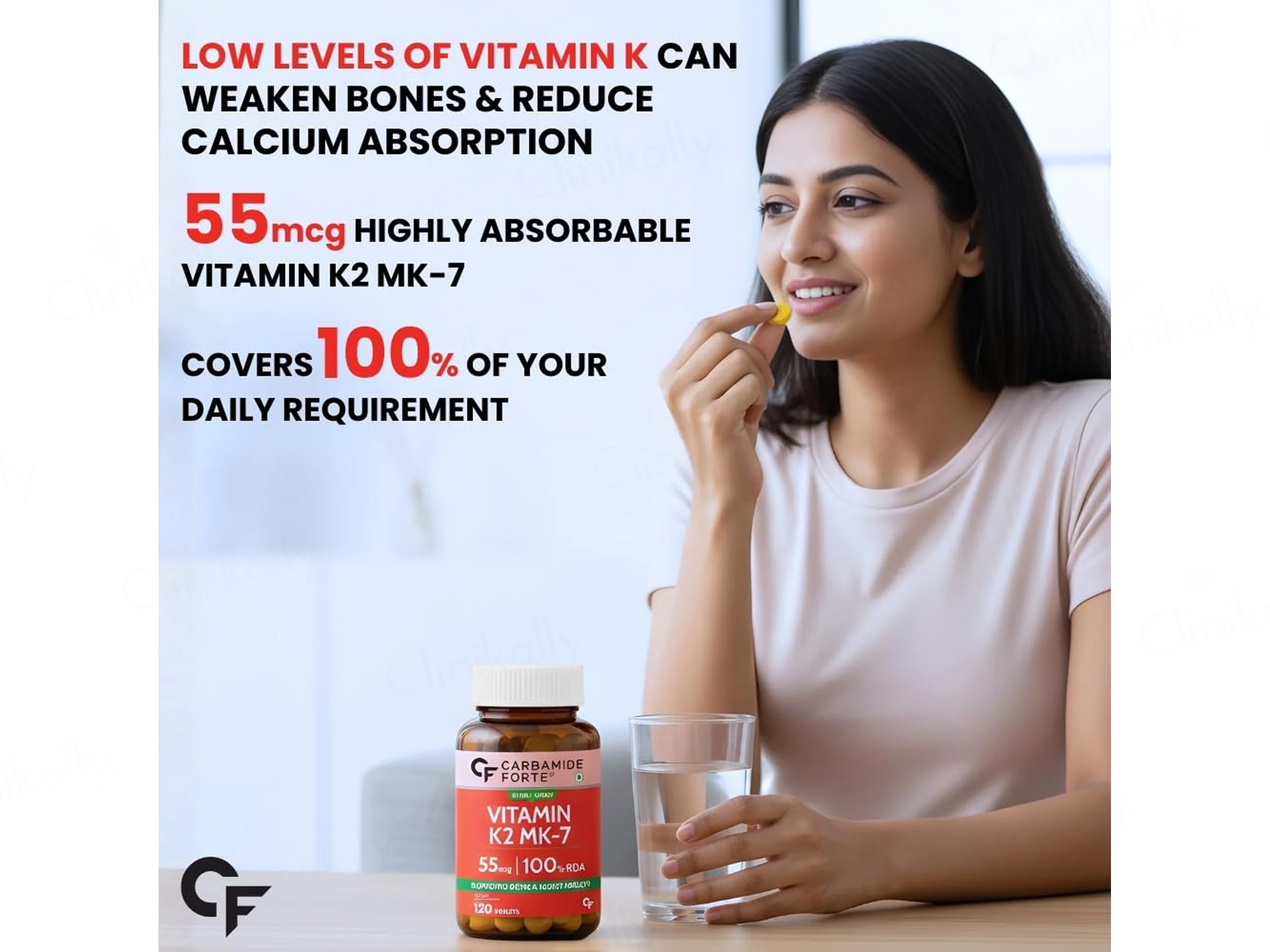 Carbamide Forte Vitamin K2 MK-7 55mcg Tablet - Image 7