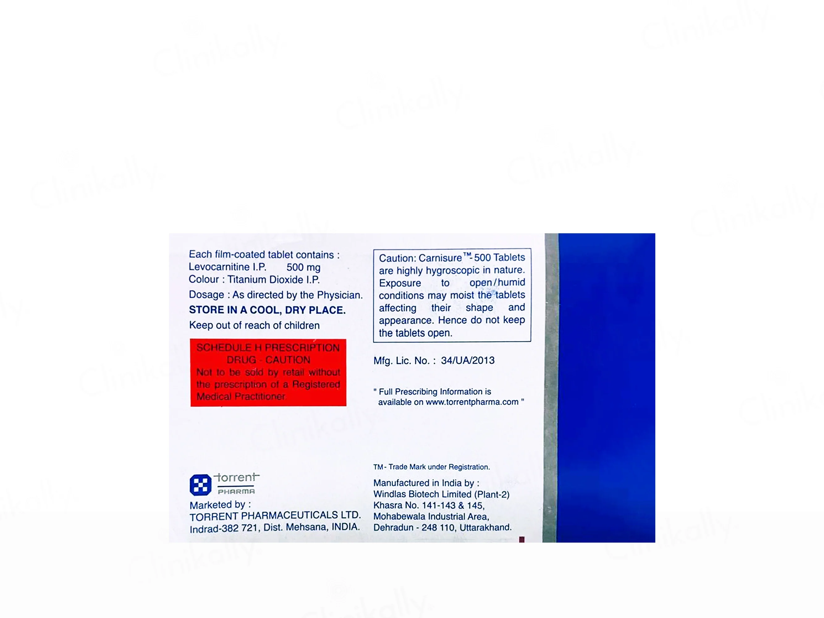 Carnisure 500 mg Tablet - Image 2
