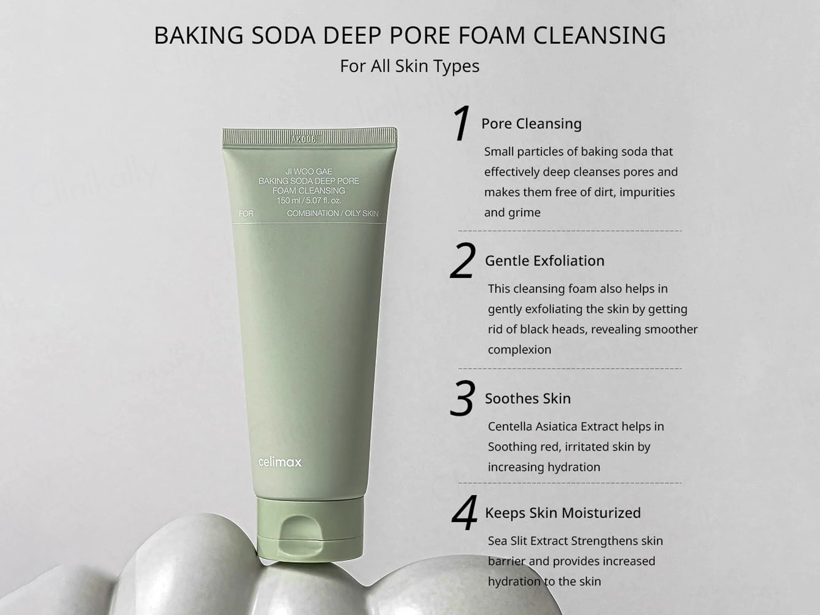 Celimax Ji Woo Gae Baking Soda Deep Pore Foam Cleansing - Image 4