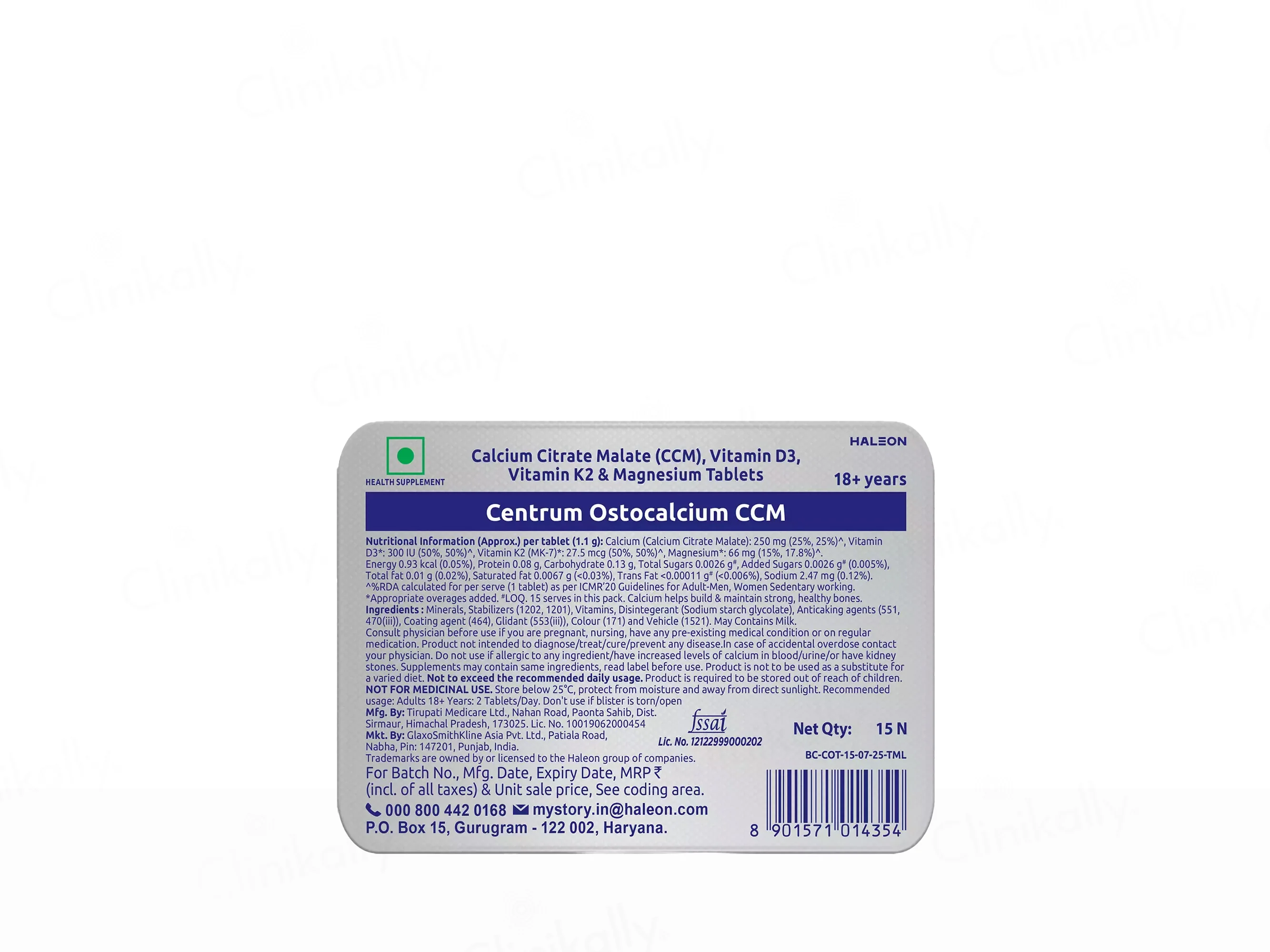 Centrum Ostocalcium CCM Tablet