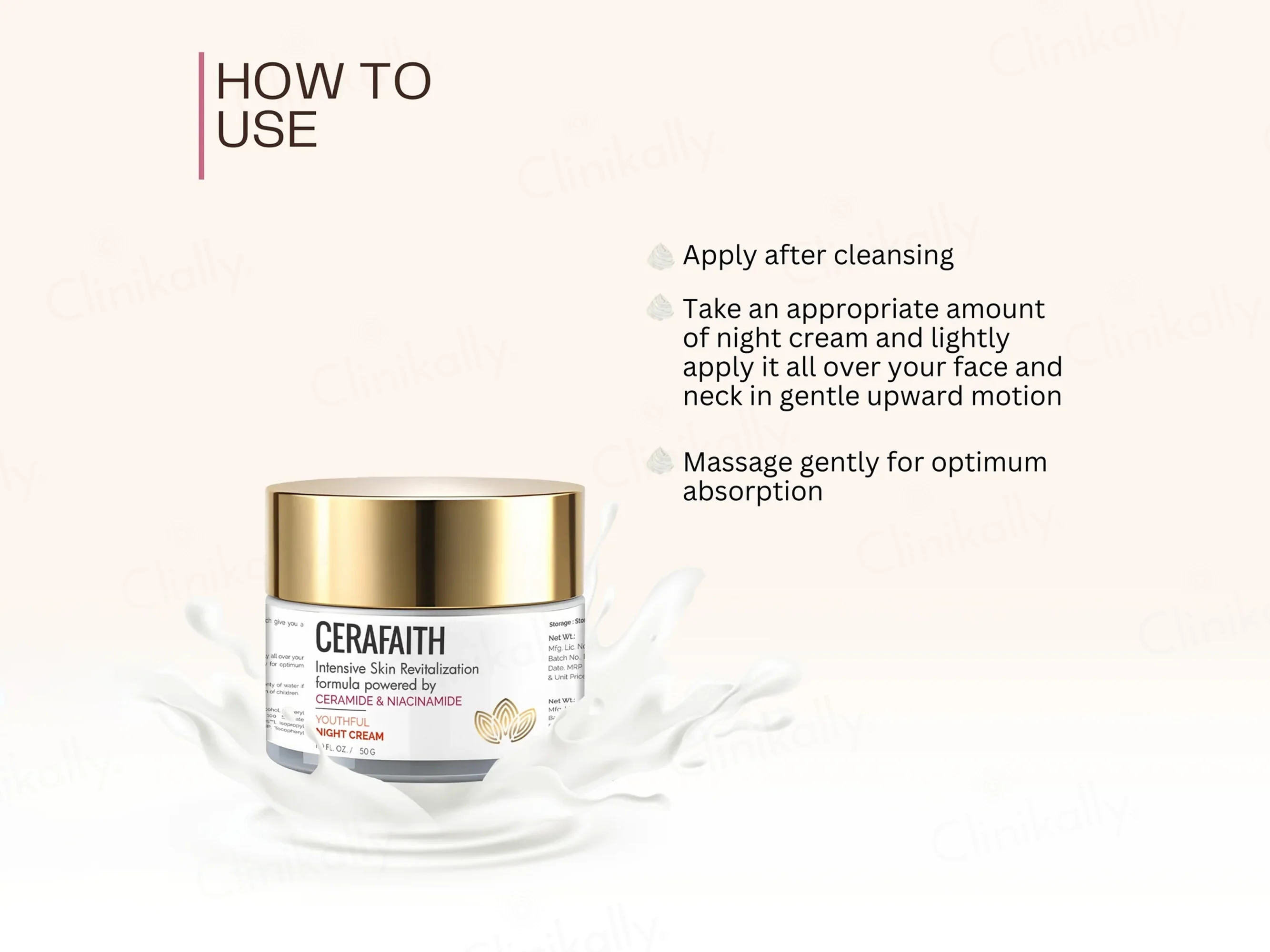 Cerafaith Ceramide & Niacinamide Youthful Night Cream - Image 7
