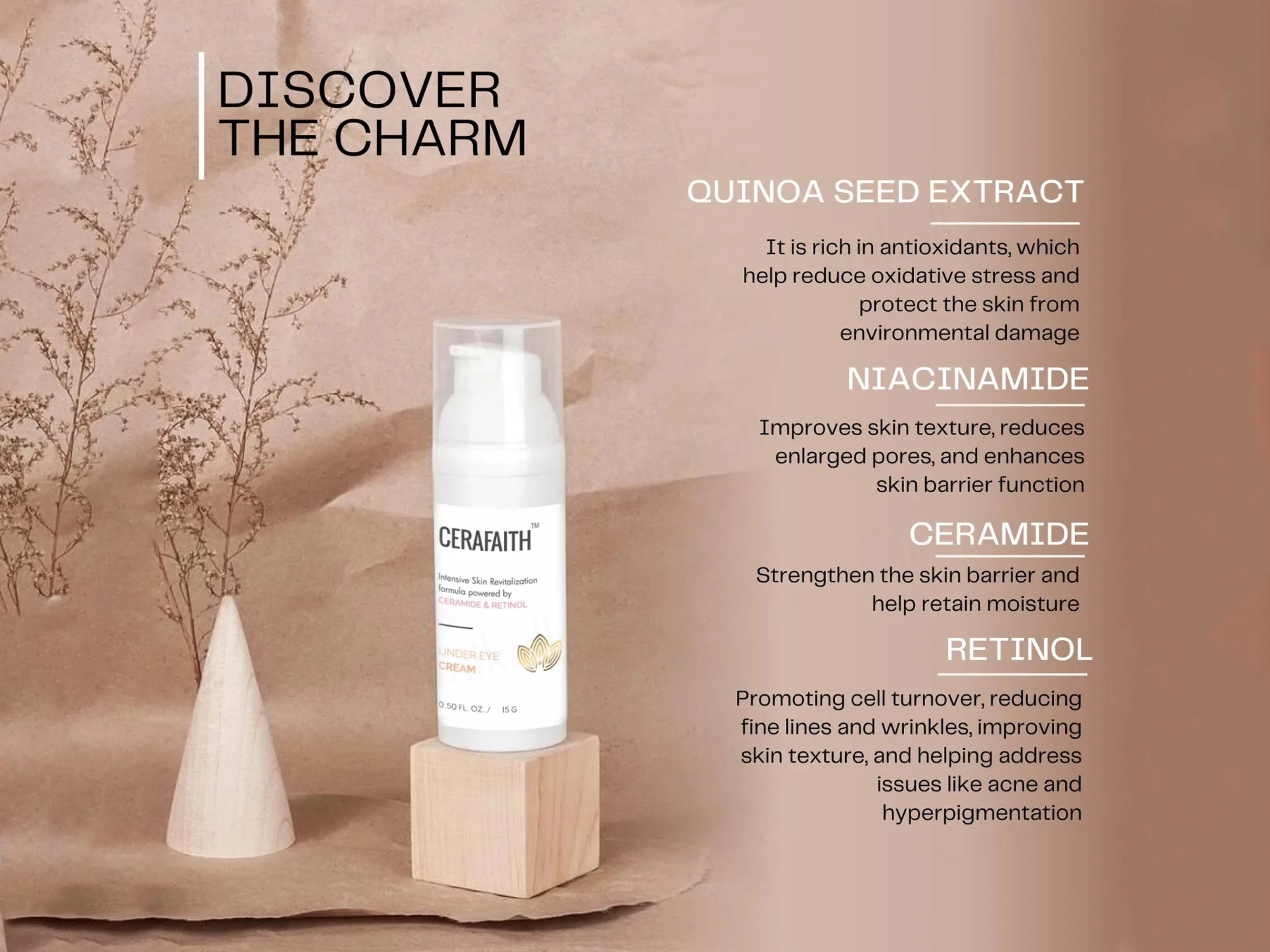Cerafaith Ceramide & Retinol Under Eye Cream - Image 3