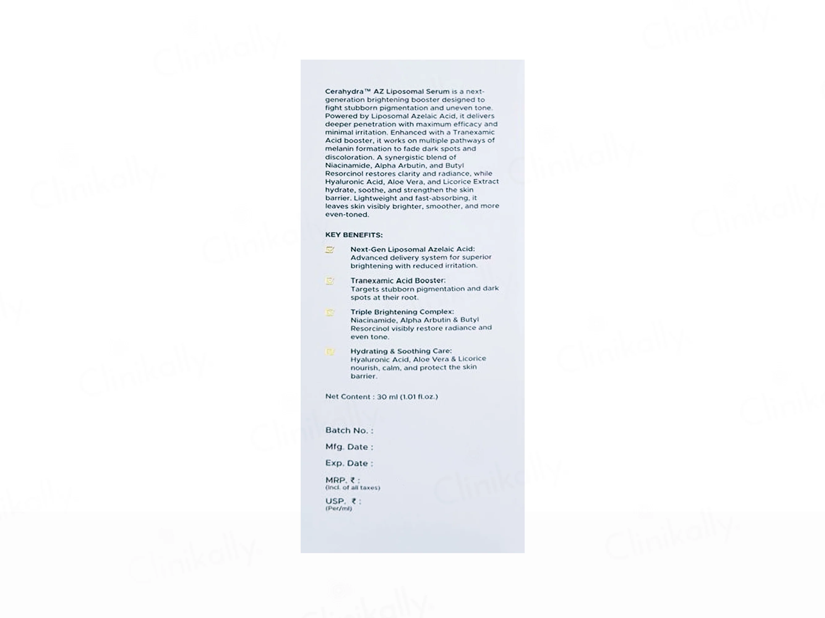 Cerahydra AZ Liposomal Face Serum - Image 3