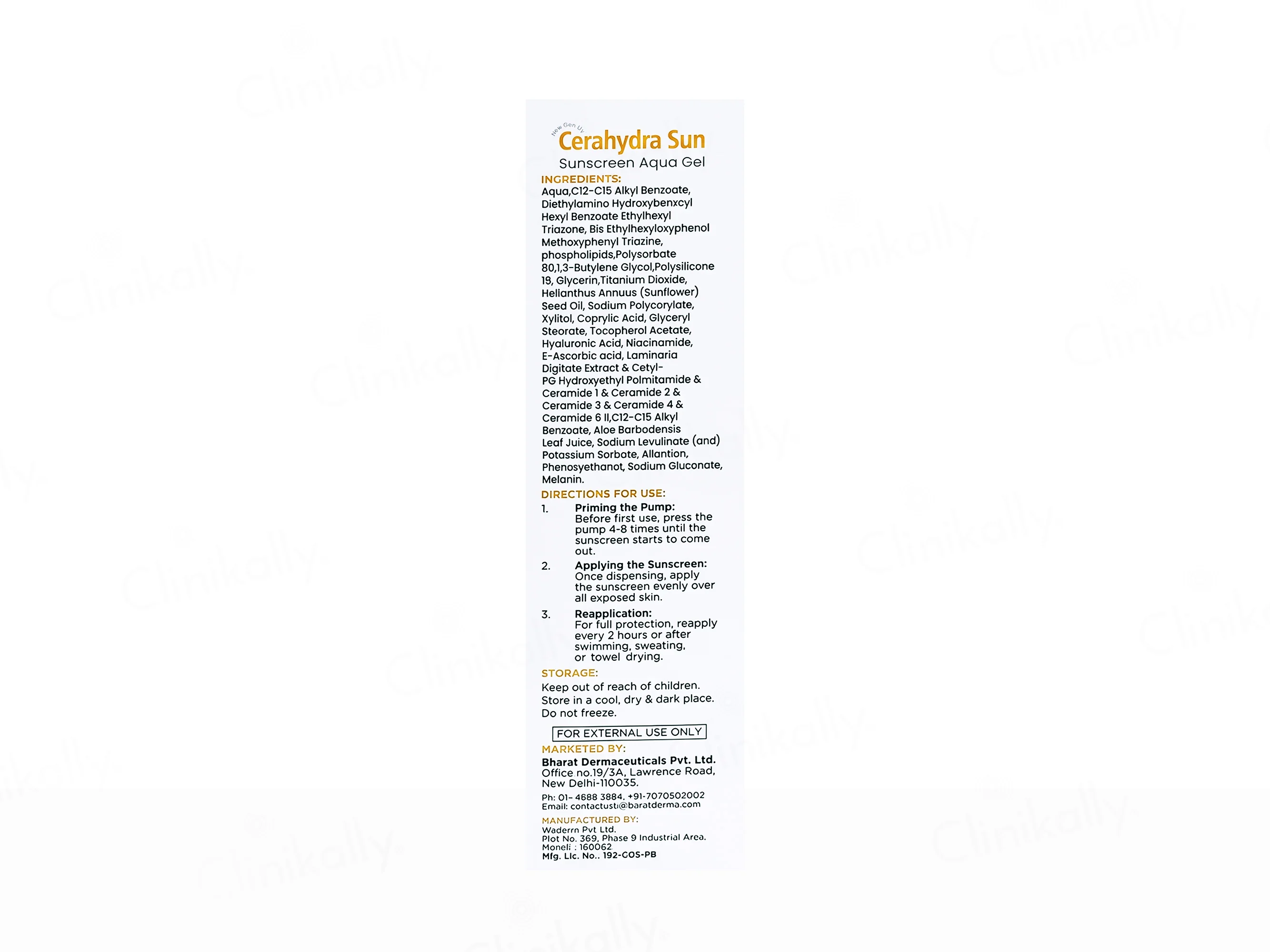 Cerahydra Sun Powerful Hydration & Skin Barrier Sunscreen Aqua Gel SPF 50 PA++++ - Image 3