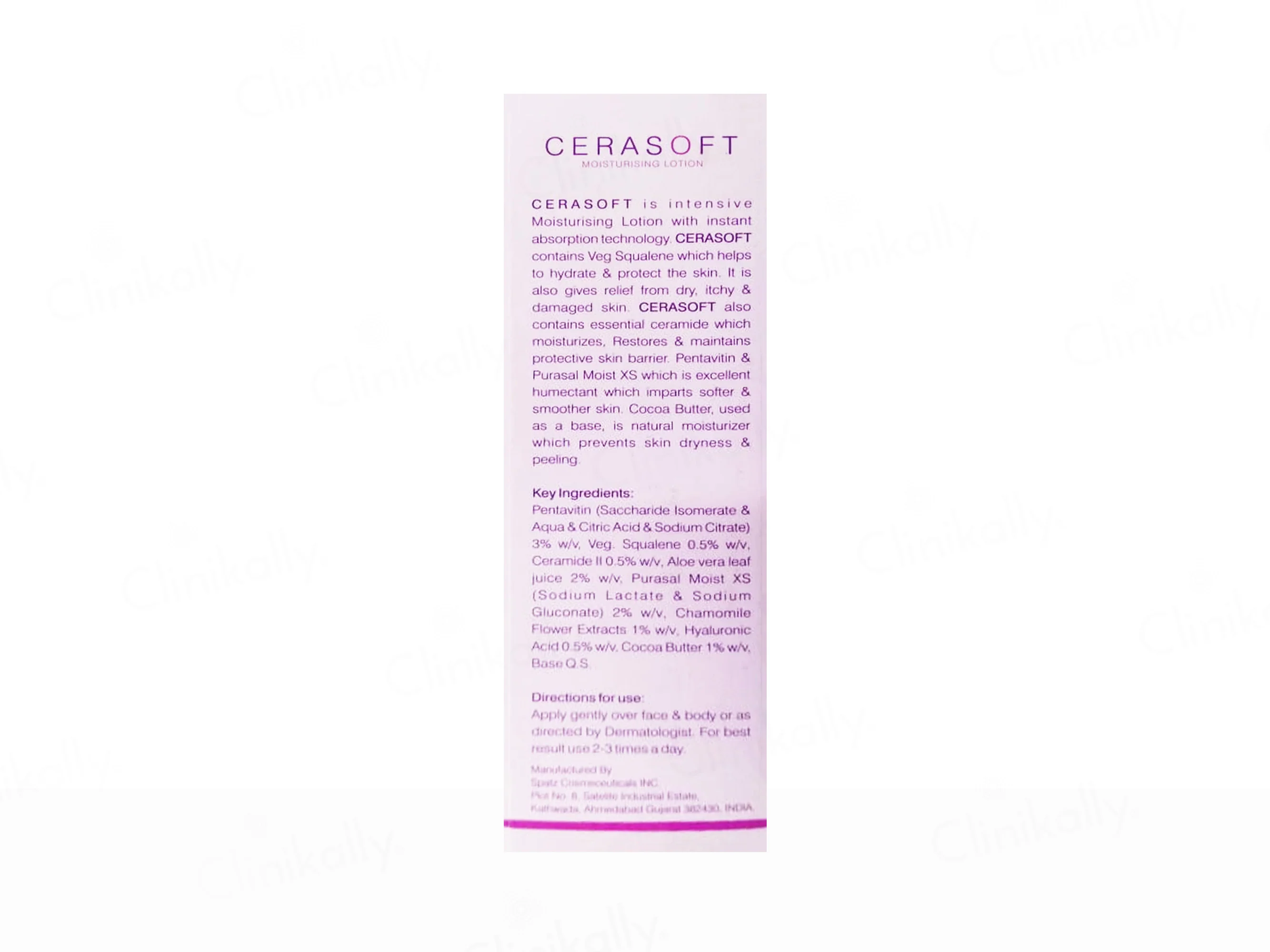 Cerasoft Moisturising Lotion For Normal to Dry Skin - Image 2