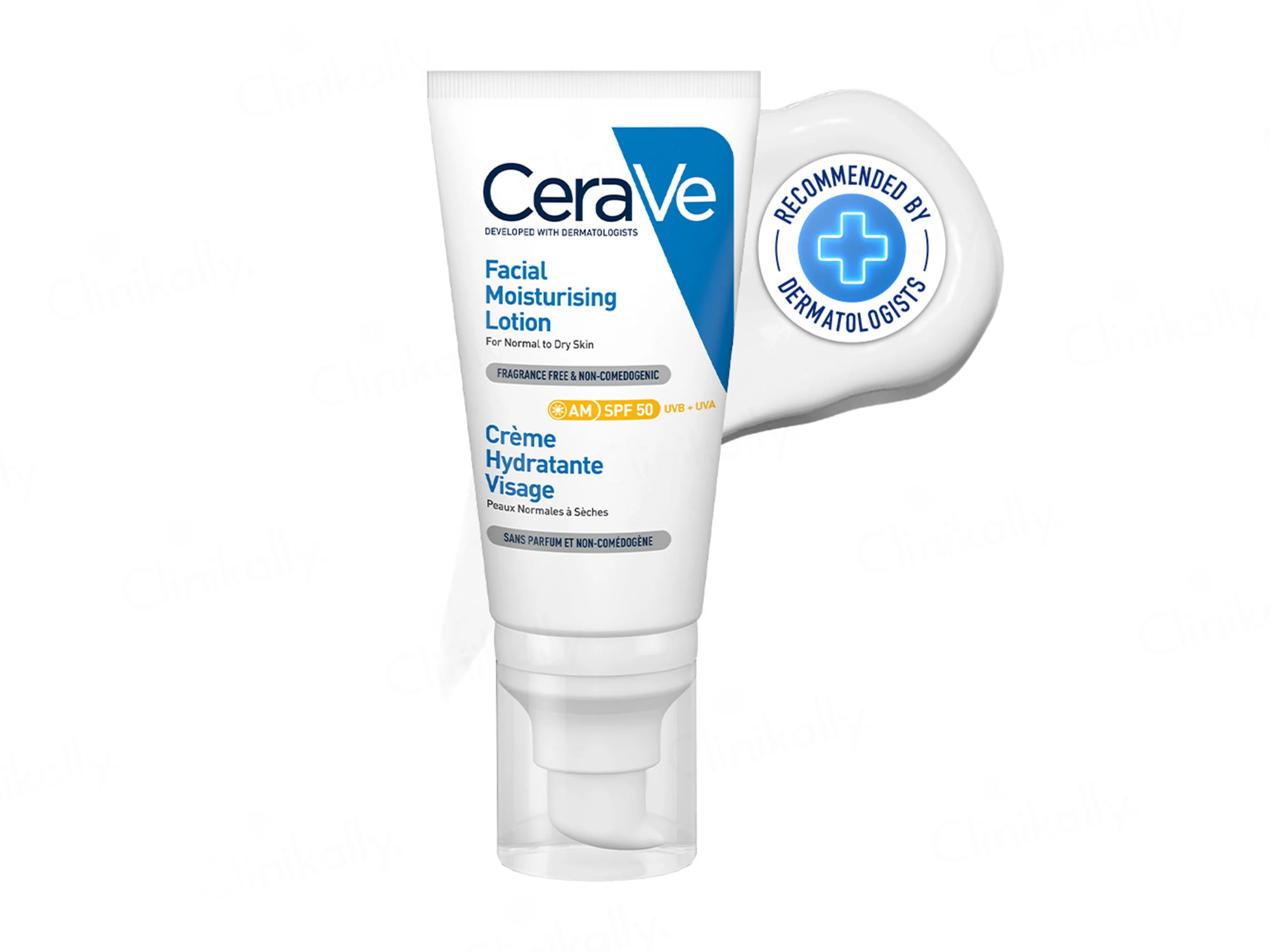 CeraVe AM Facial Moisturising Lotion For Normal to Dry Skin SPF 50 - Image 2