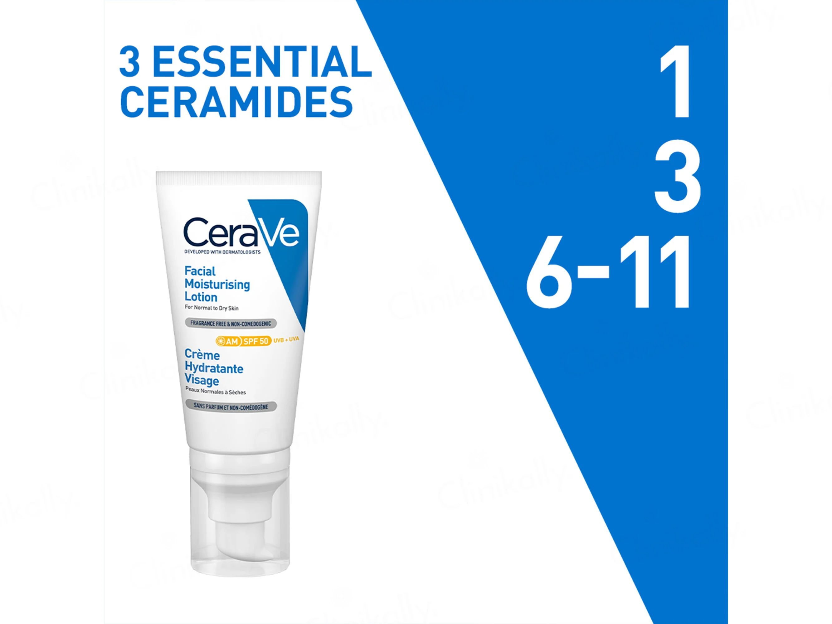 CeraVe AM Facial Moisturising Lotion For Normal to Dry Skin SPF 50 - Image 6