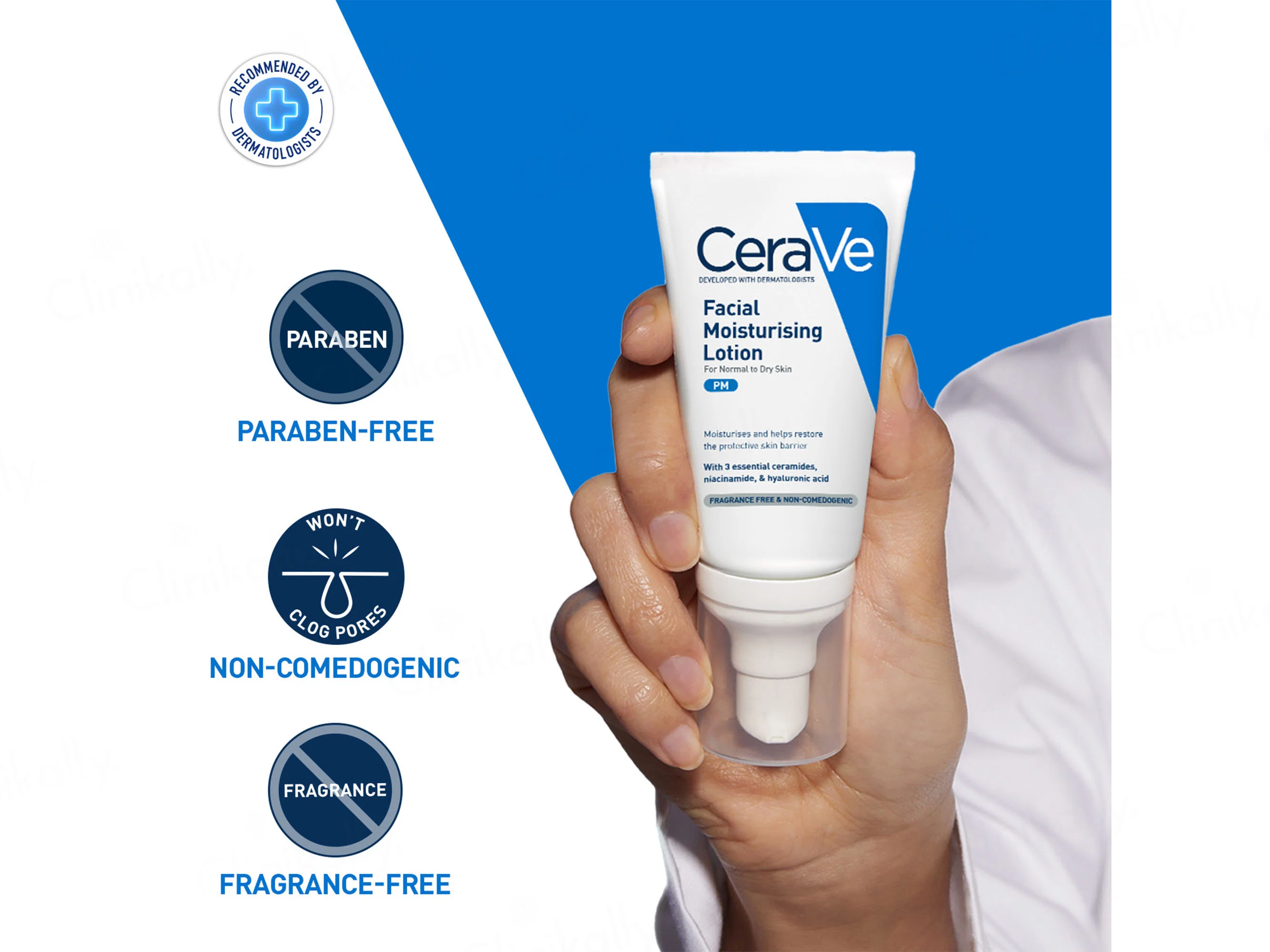 CeraVe PM Facial Moisturising Lotion for Normal to Dry Skin - Image 4