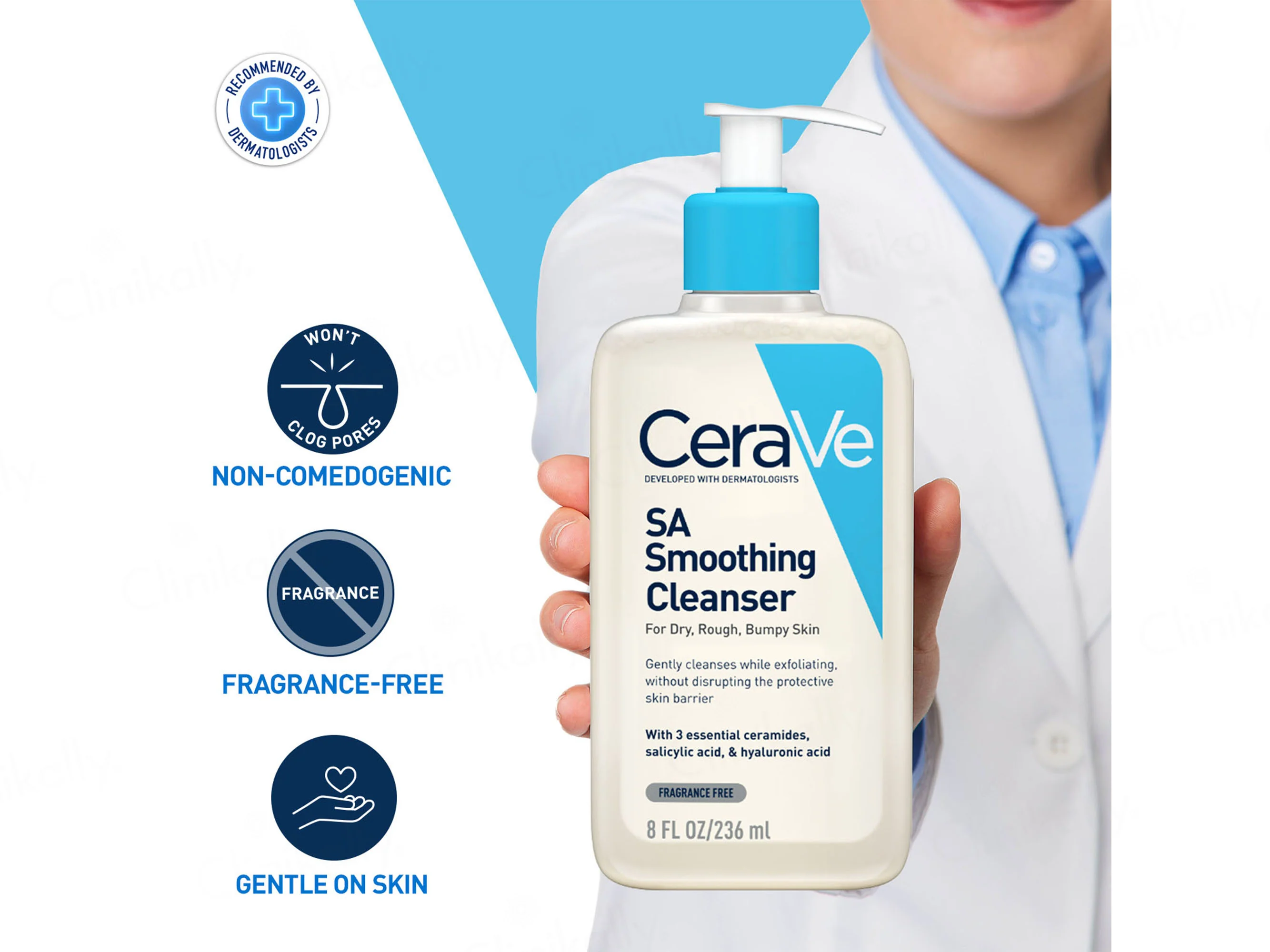 CeraVe SA Smoothing Cleanser For Dry, Rough, Bumpy Skin - Image 5