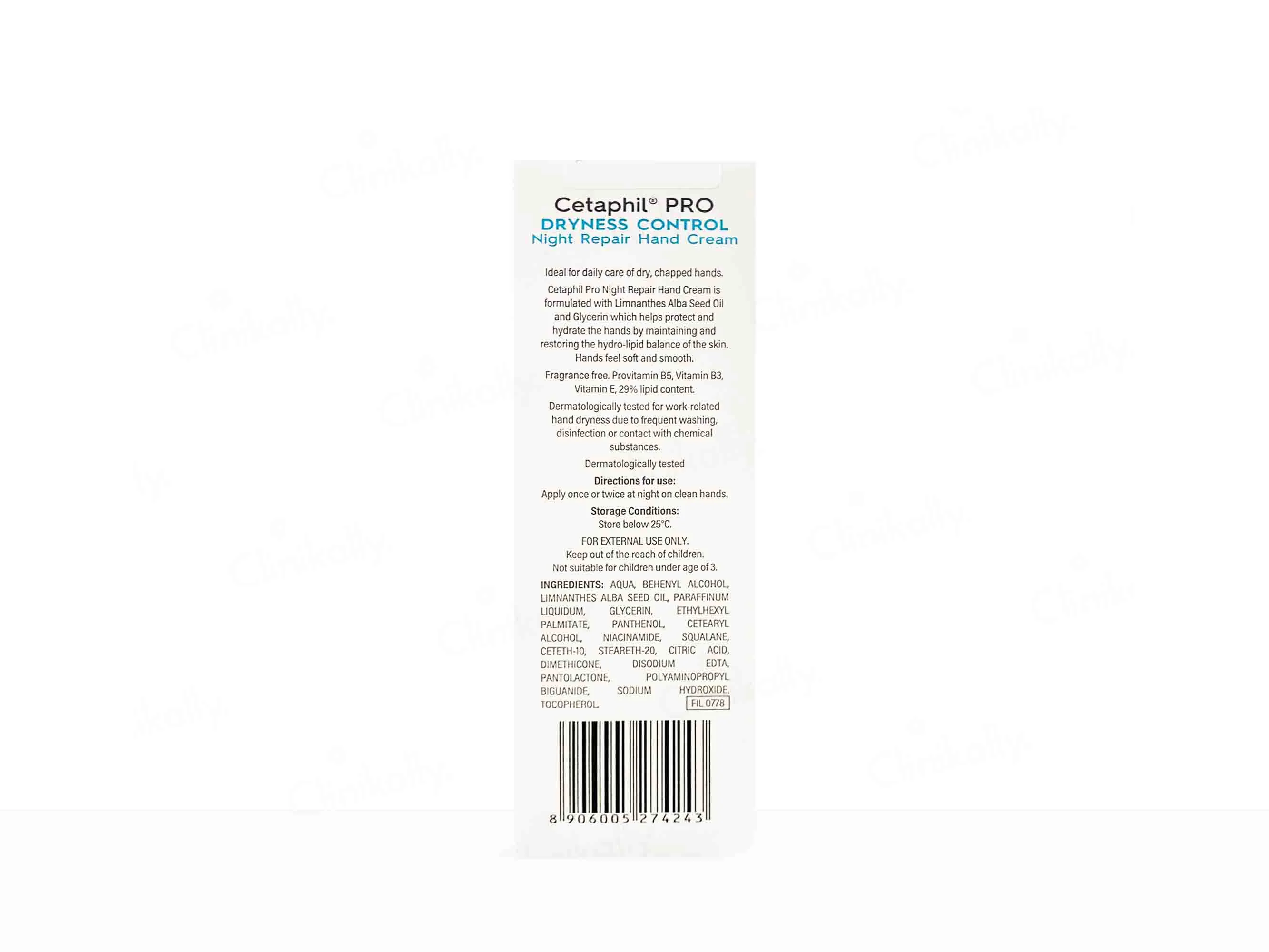 Cetaphil Pro Dryness Control Night Repair Hand Cream - Image 3