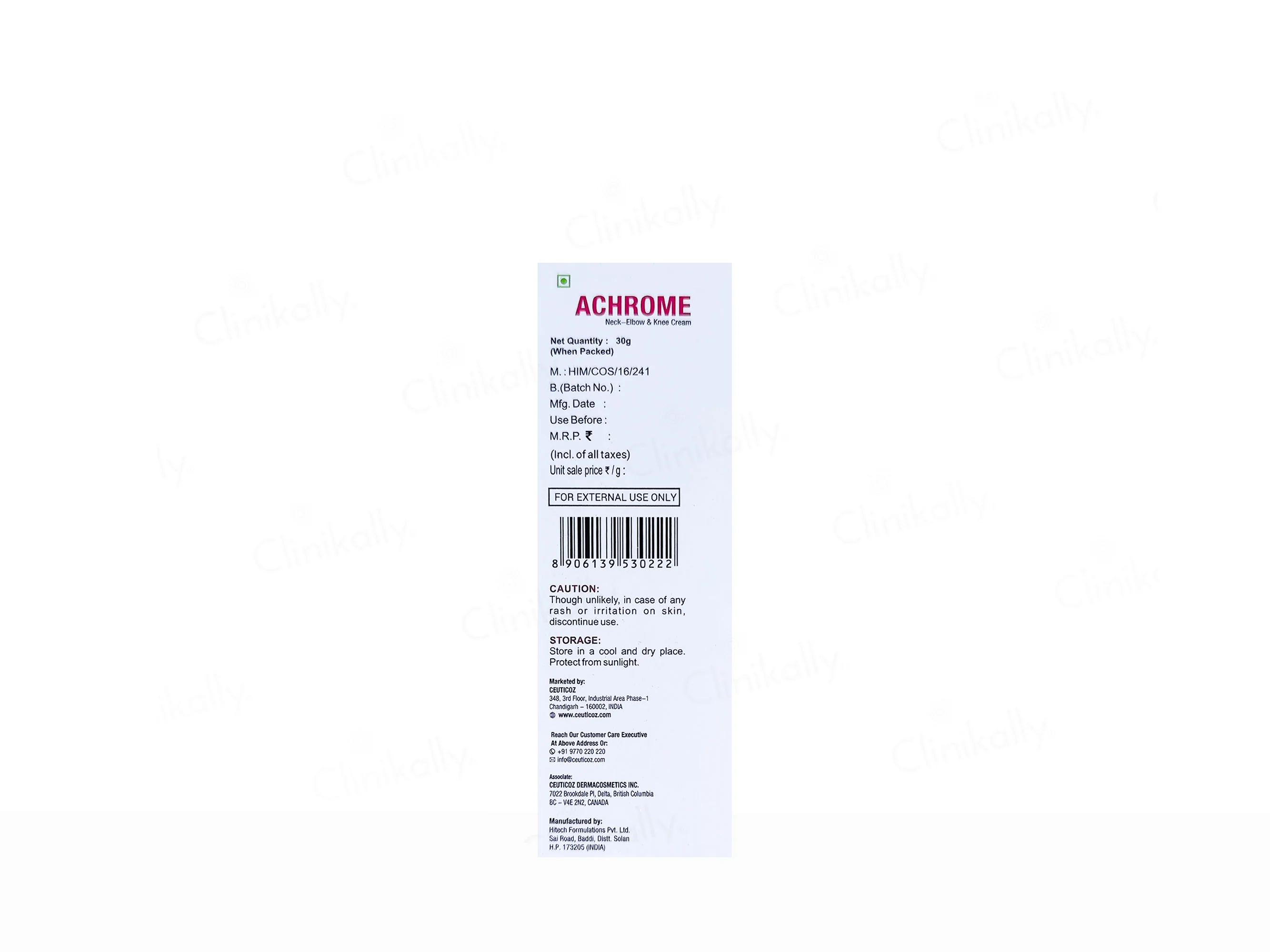 Ceuticoz Achrome Neck-Elbow & Knee Brightening Cream - Image 3