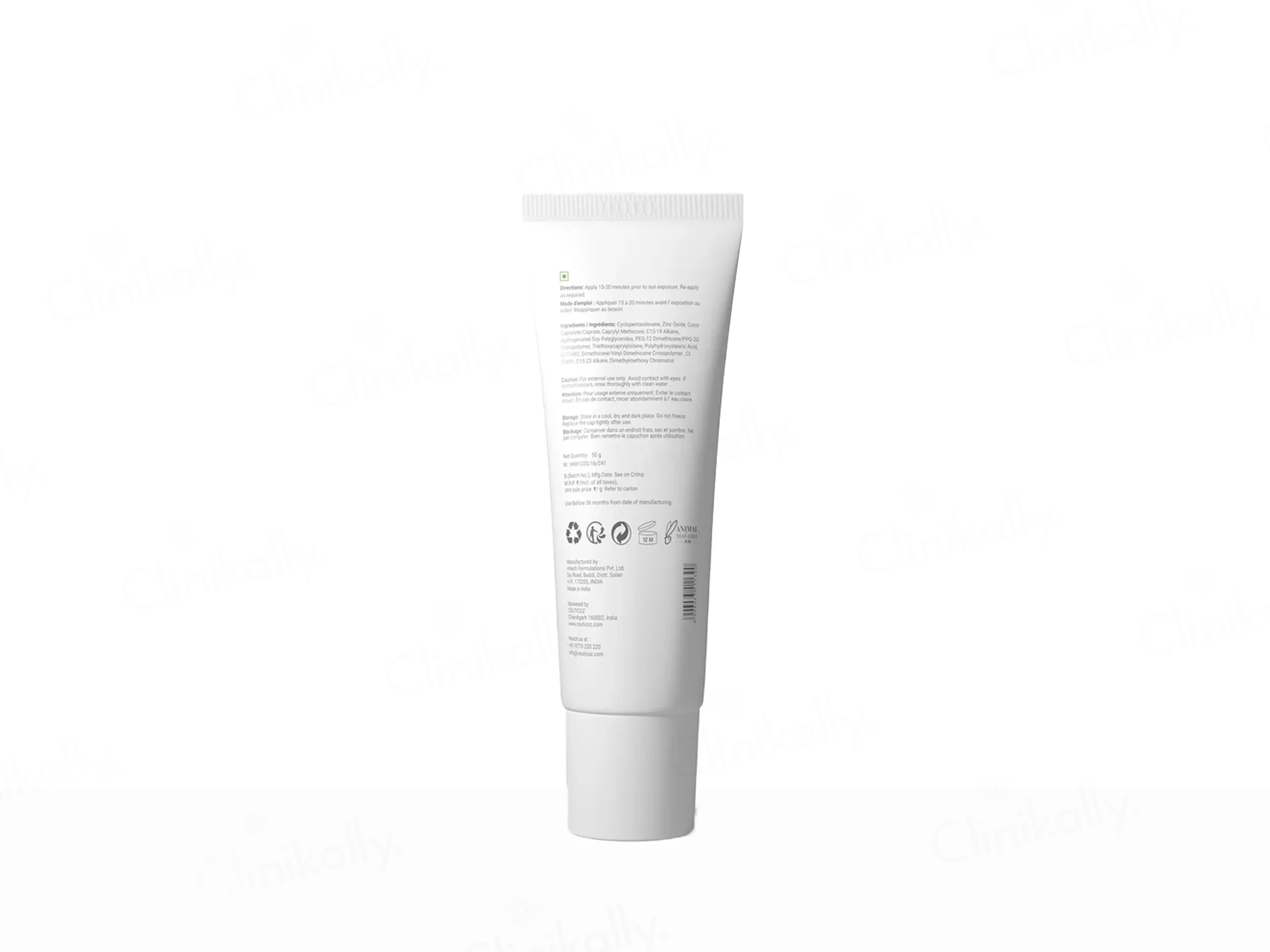 Ceuticoz Clear Zinc Tinted Sunscreen Gel SPF 50+ PA++++ (Bronze) - Image 4