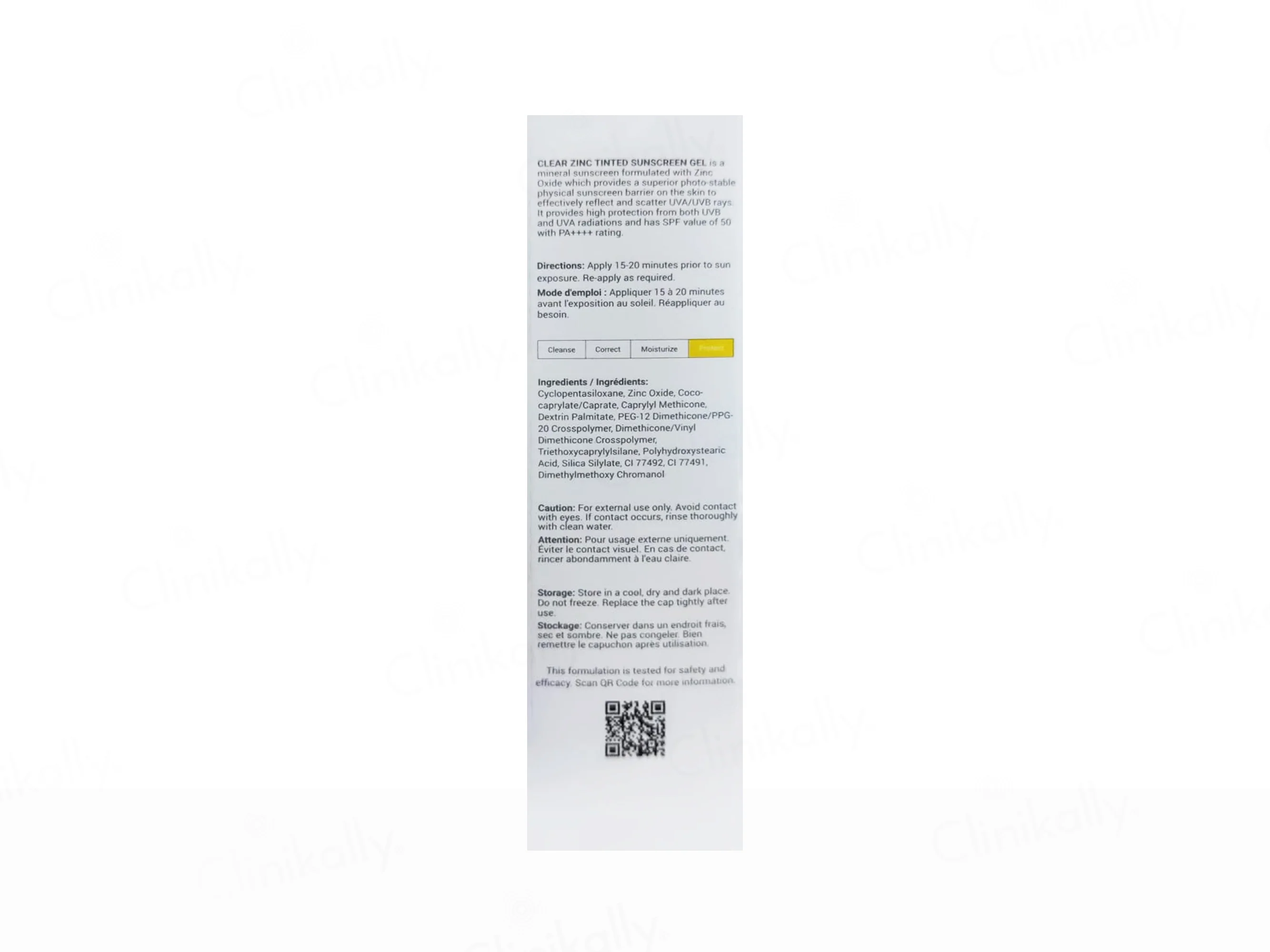 Ceuticoz Clear Zinc Tinted Sunscreen Gel SPF 50 PA++++ (Ivory) - Image 3