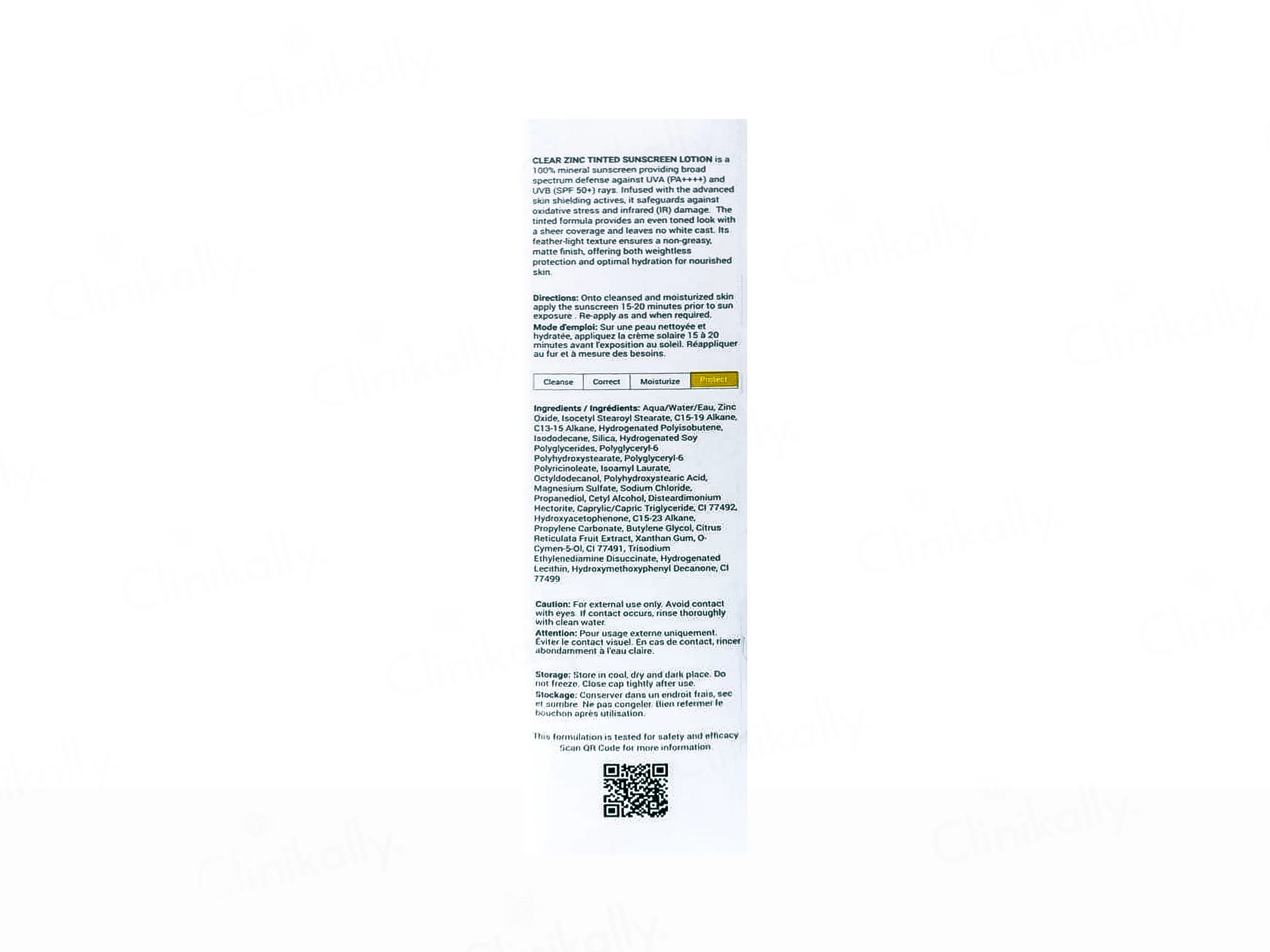 Ceuticoz Clear Zinc Tinted Sunscreen Lotion SPF 50+ PA++++ (Ivory) - Image 2