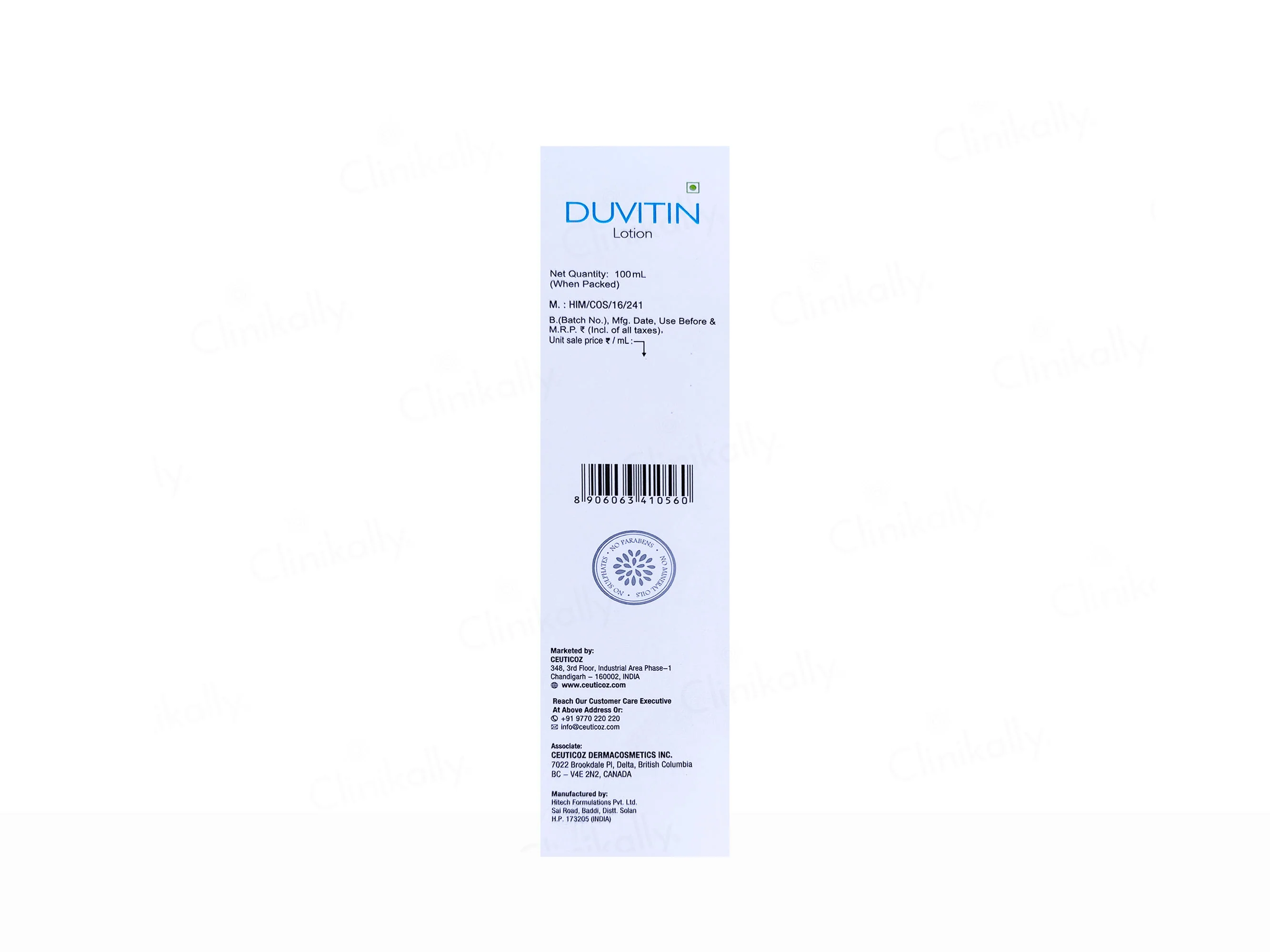 Ceuticoz Duvitin Intensive Moisturising Lotion - Image 3