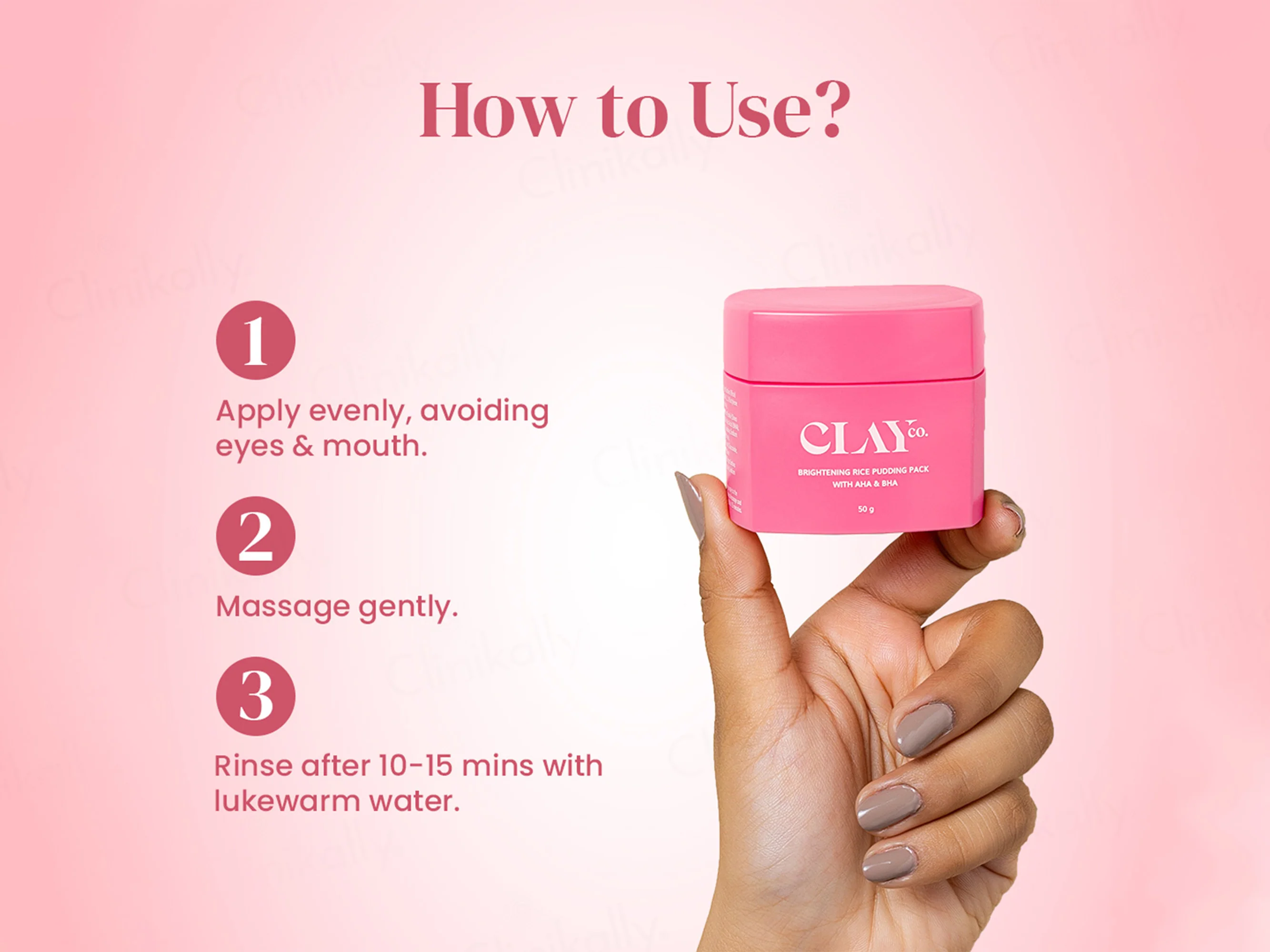 ClayCo De Tan Brightening Rice Pudding Face Pack With AHA & BHA - Image 6
