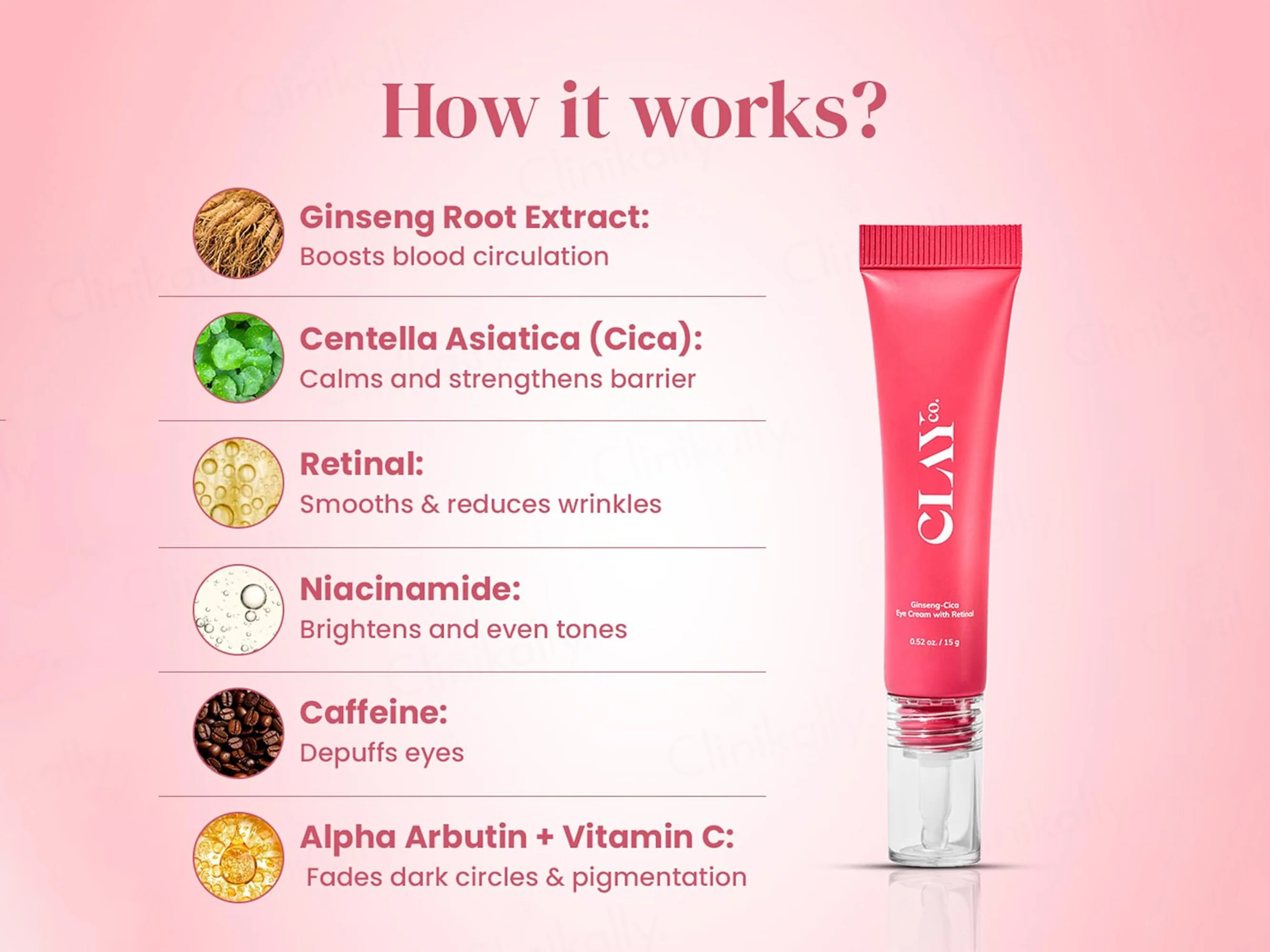 ClayCo Ginseng Cica Eye Cream With Retinal - Image 5