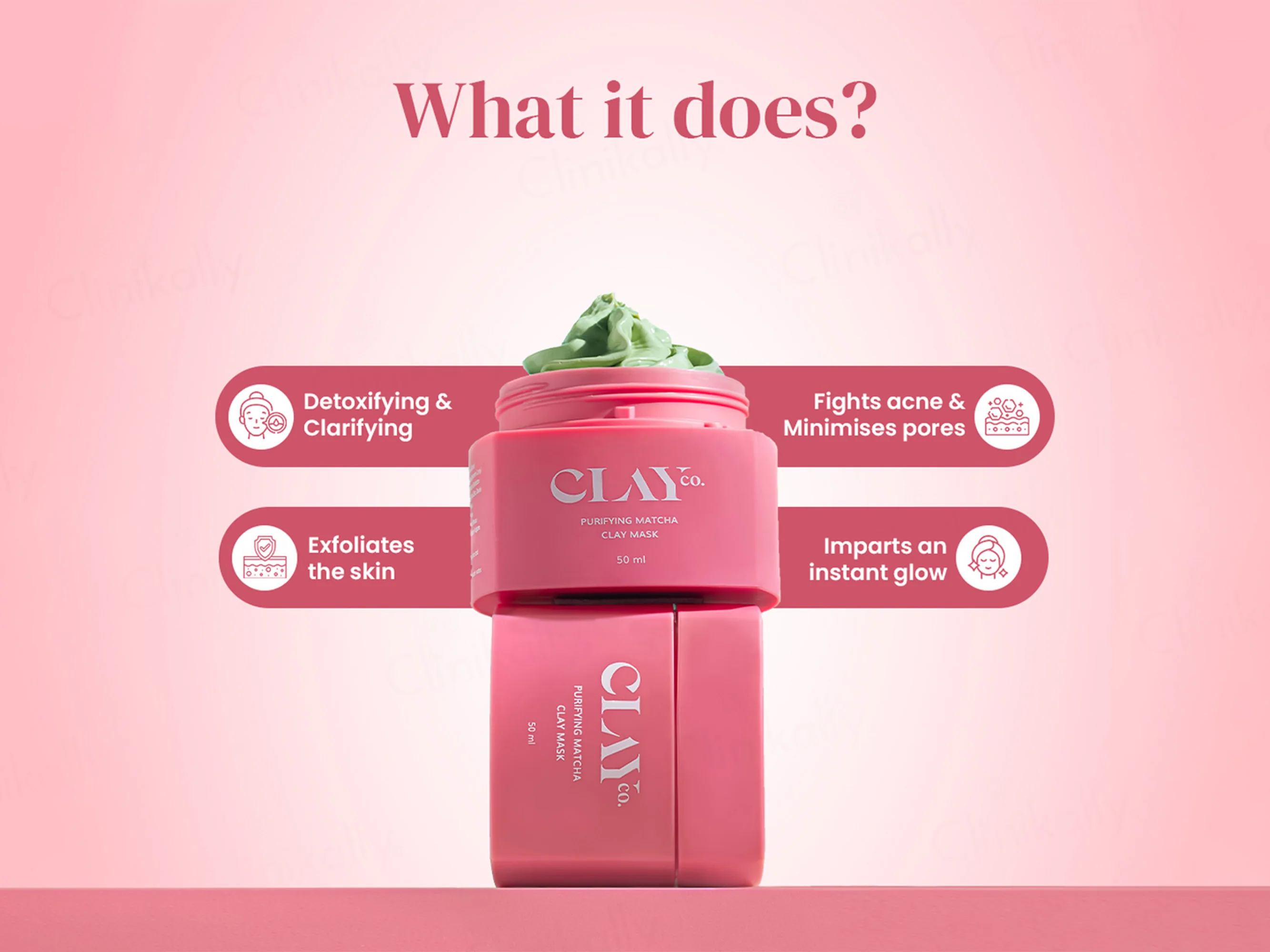 ClayCo Purifying Matcha Clay Face Mask - Image 3