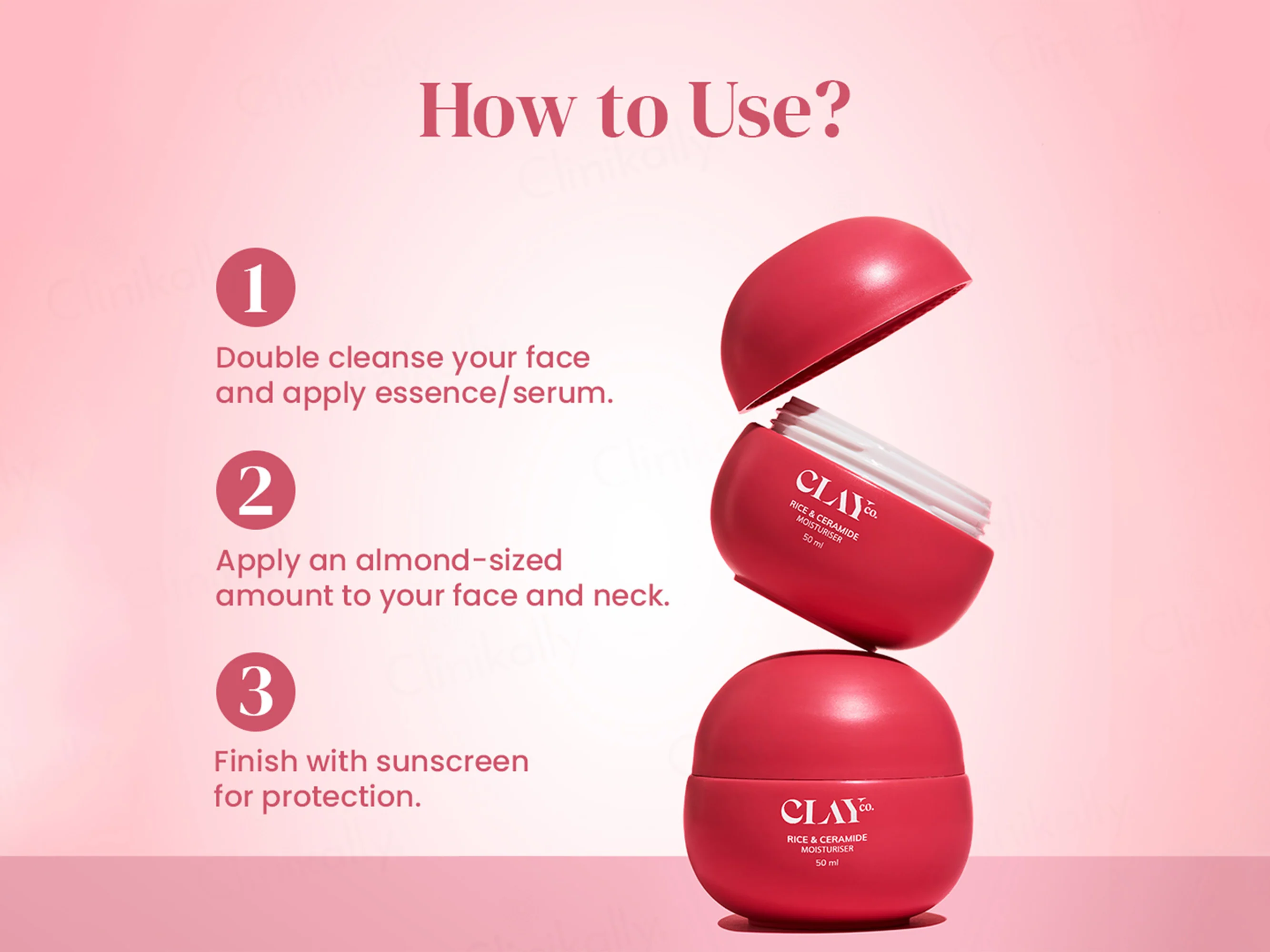 ClayCo Rice & Ceramide Moisturiser With Vitamin B12 & Cica Exosomes - Image 5