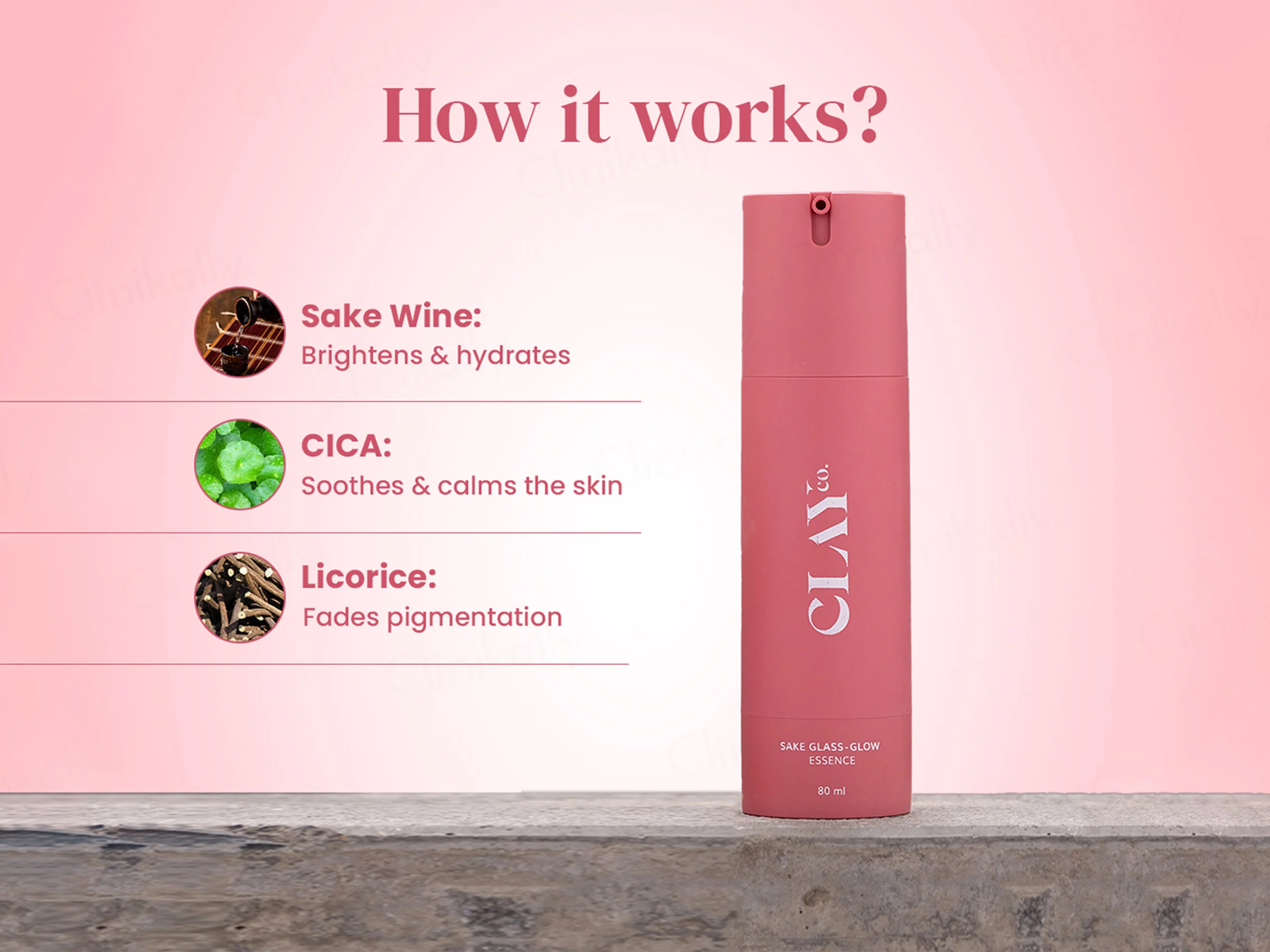 ClayCo Sake Glass-Glow Essence With Cica & Licorice - Image 3