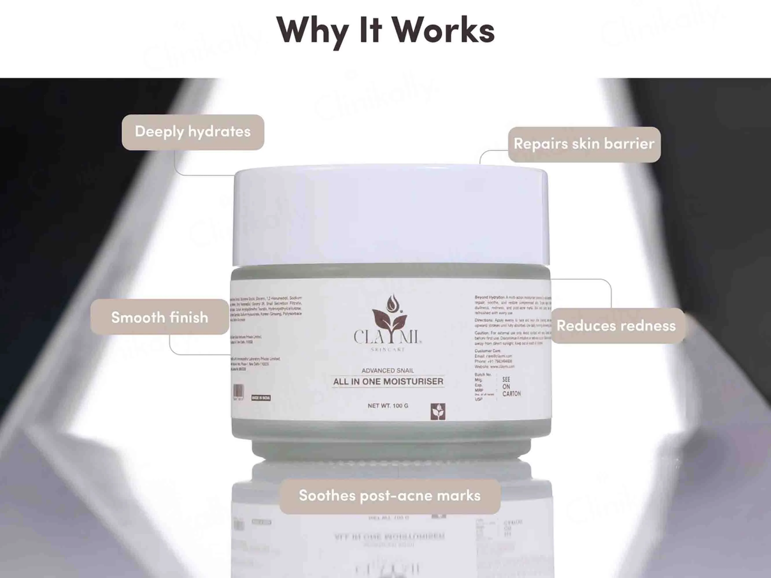Claymi Advanced Snail All-In-One Moisturiser - Image 2
