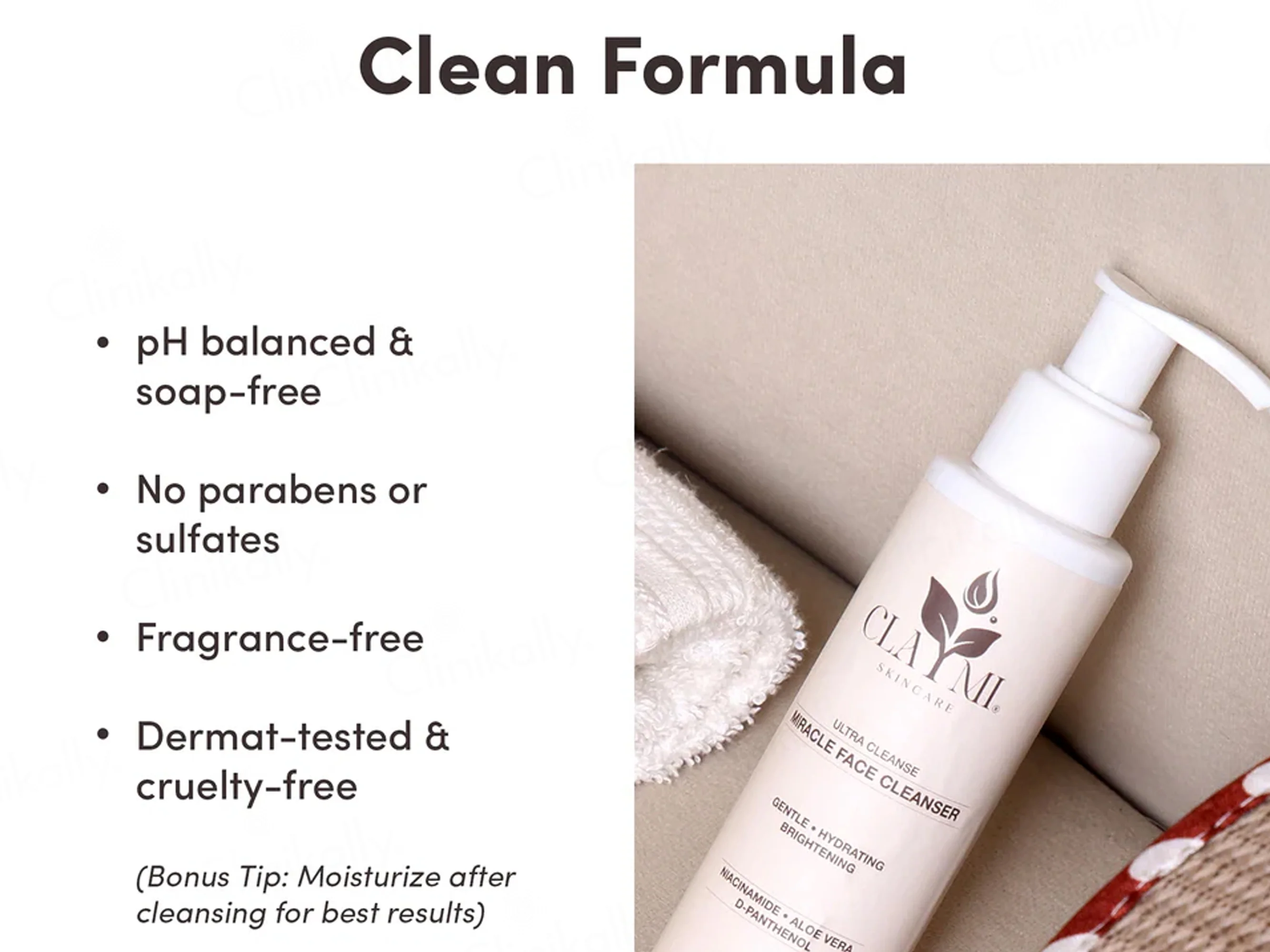 Claymi Miracle Hydrating and Brightening Gentle Face Cleanser - Image 6