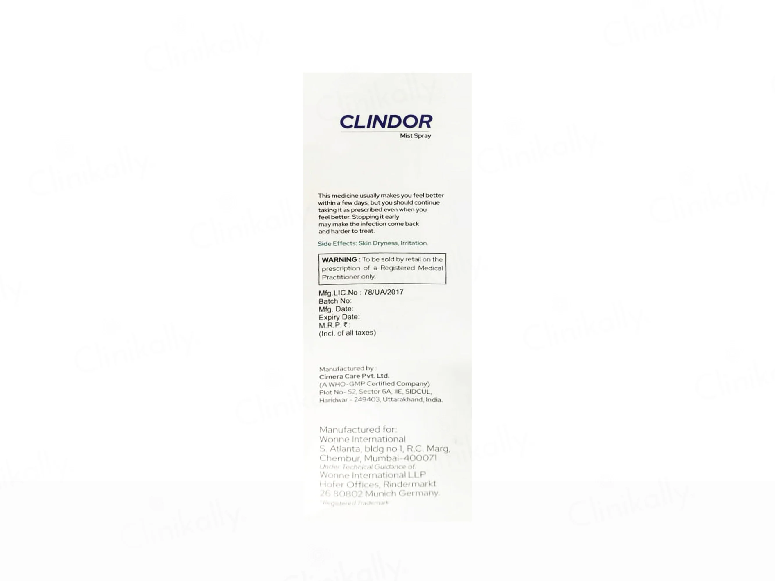 Clindor Mist Spray - Image 3