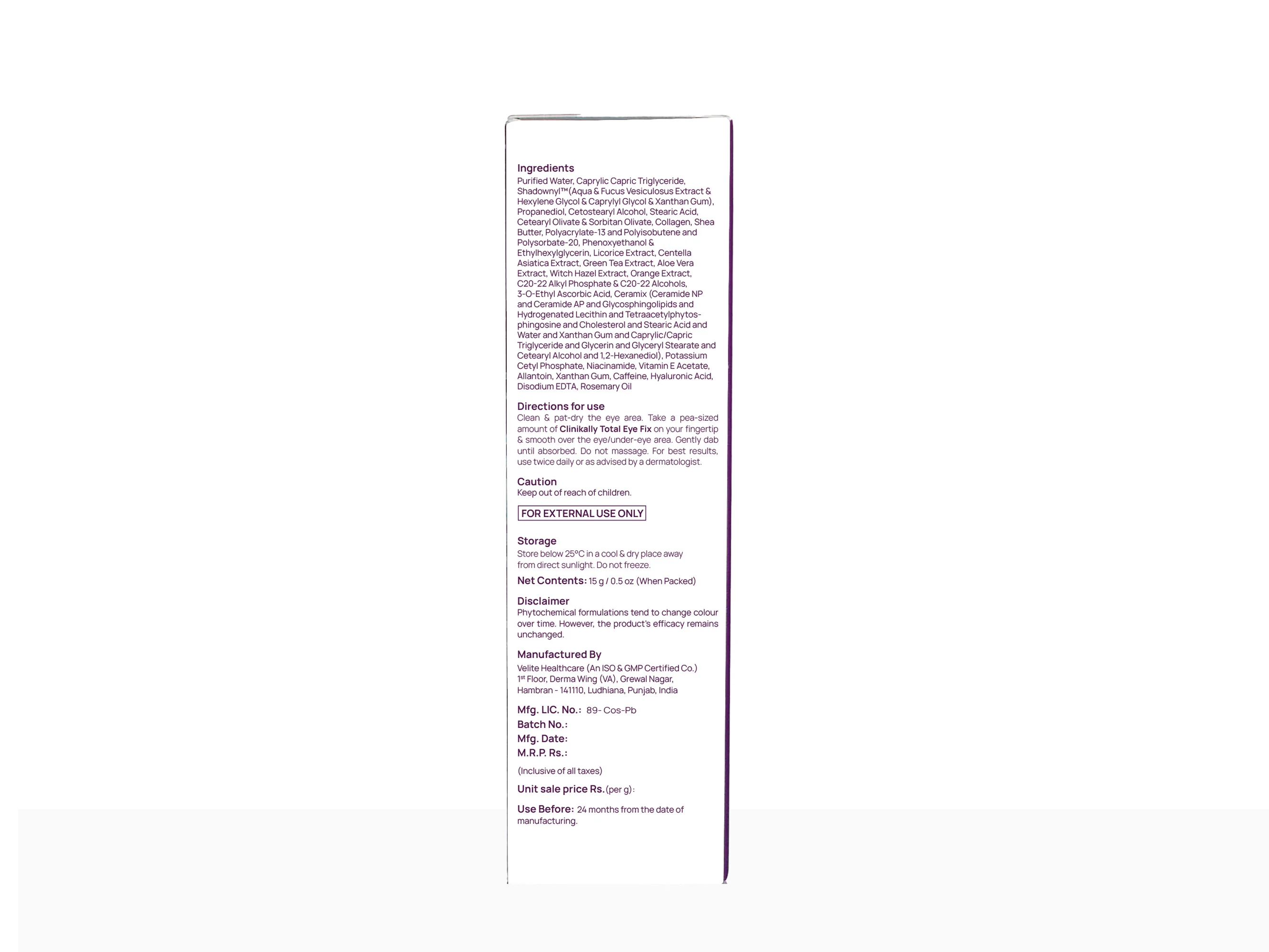 Clinikally Total Eye Fix - Under Eye Cream - Image 6