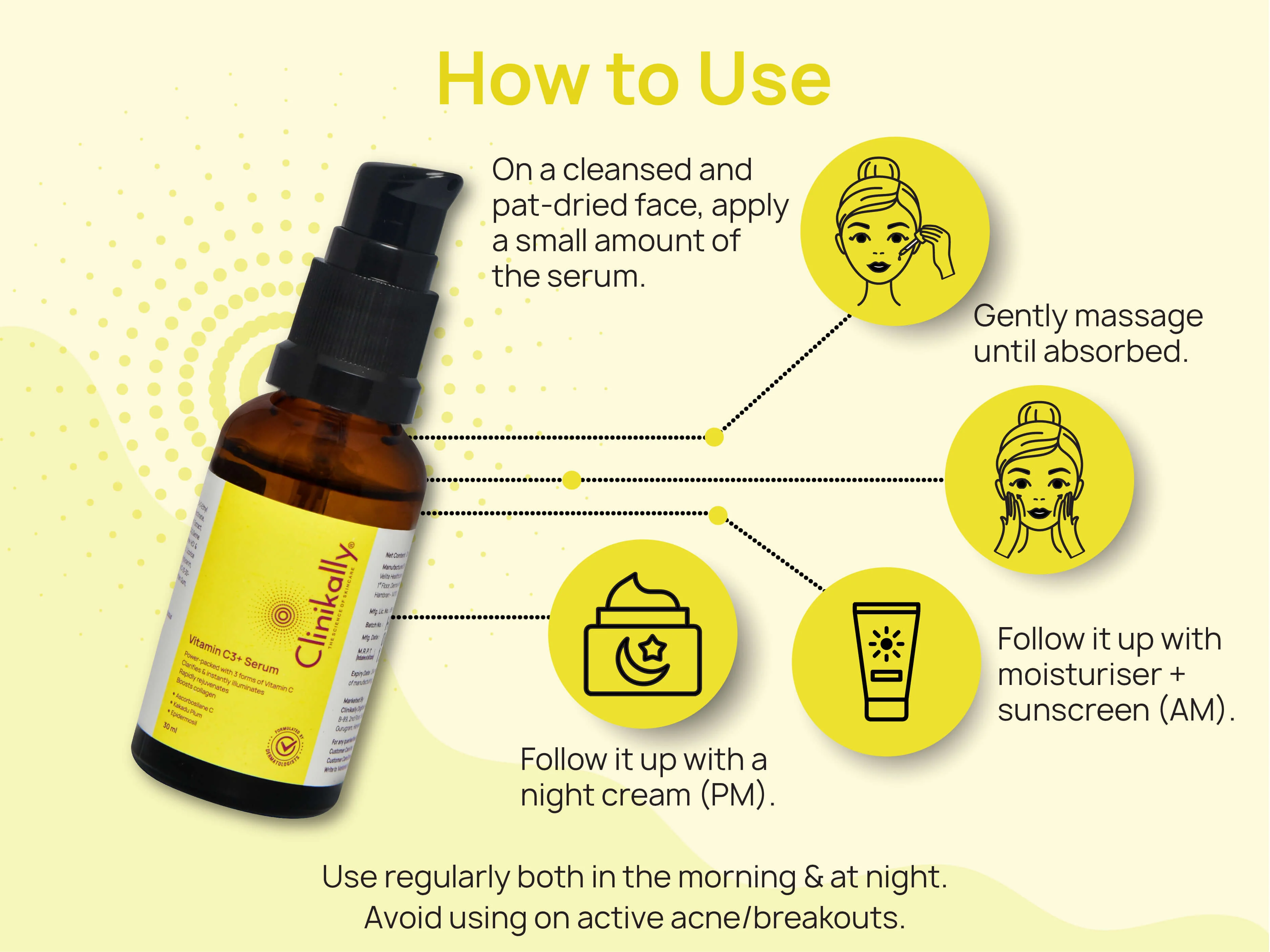 Clinikally Vitamin C3+ Serum - Image 5