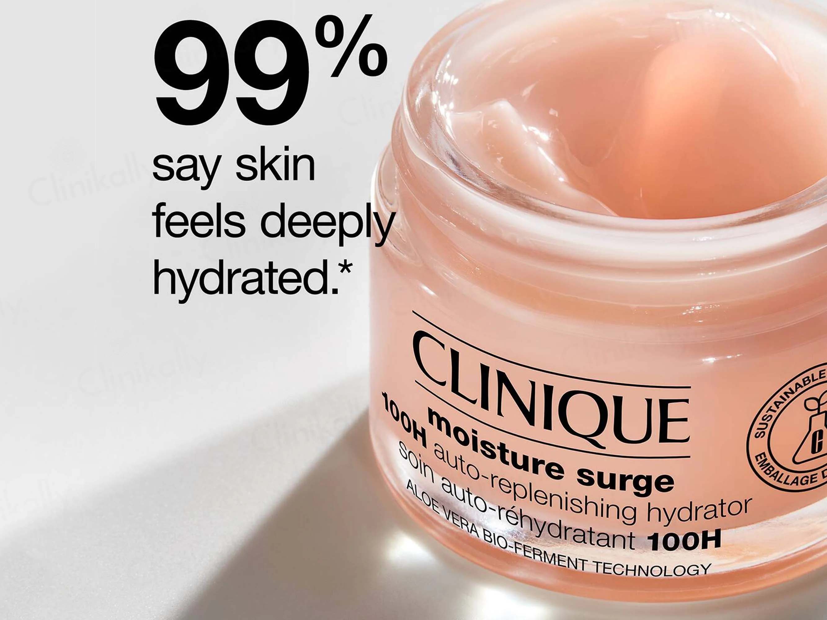 Clinique Moisture Surge 100H Auto-Replenishing Hydrator Gel Cream with Aloe Vera Bio-Ferment - Image 5