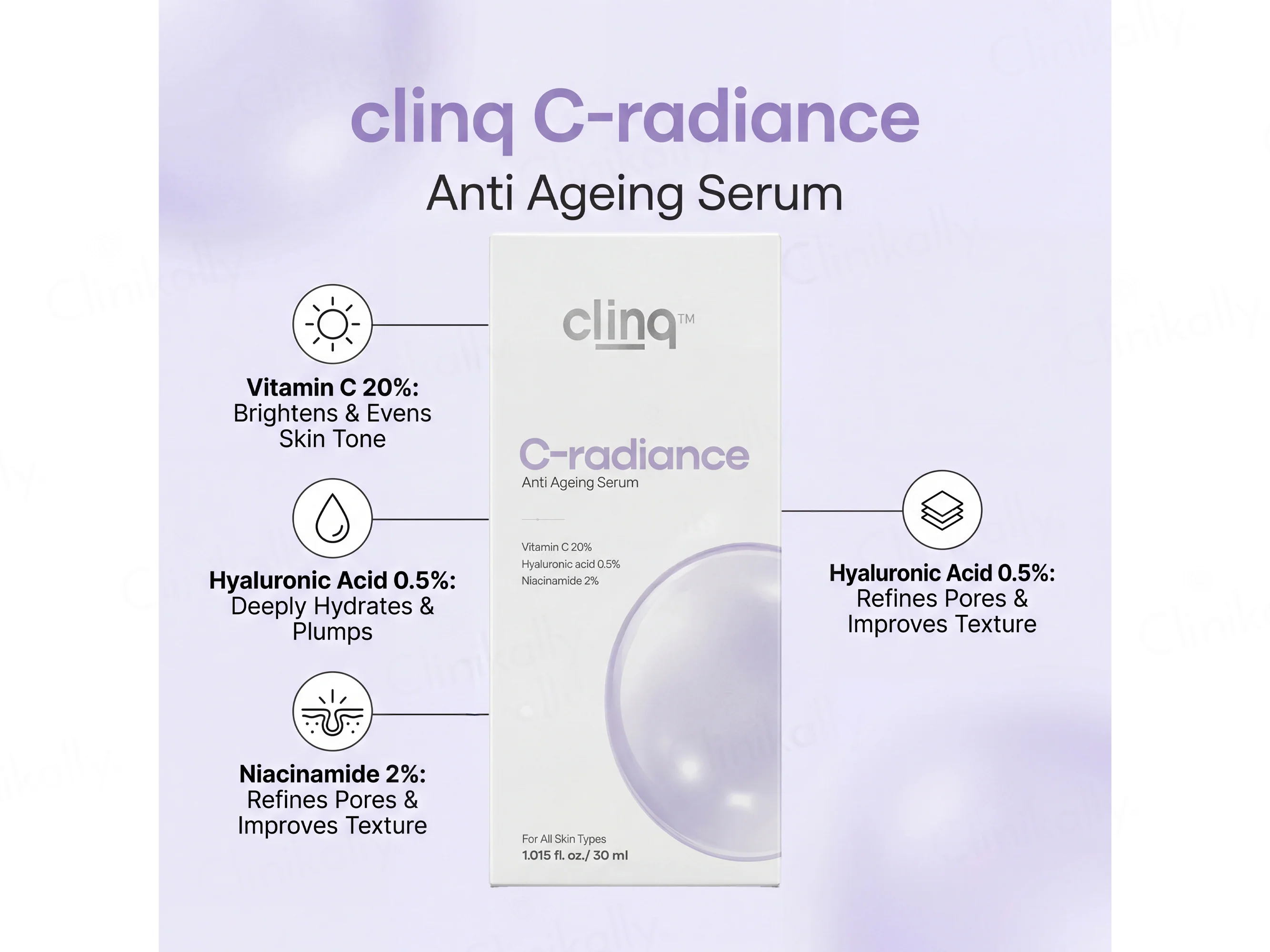 Clinq C-Radiance Anti Ageing Face Serum - Image 4