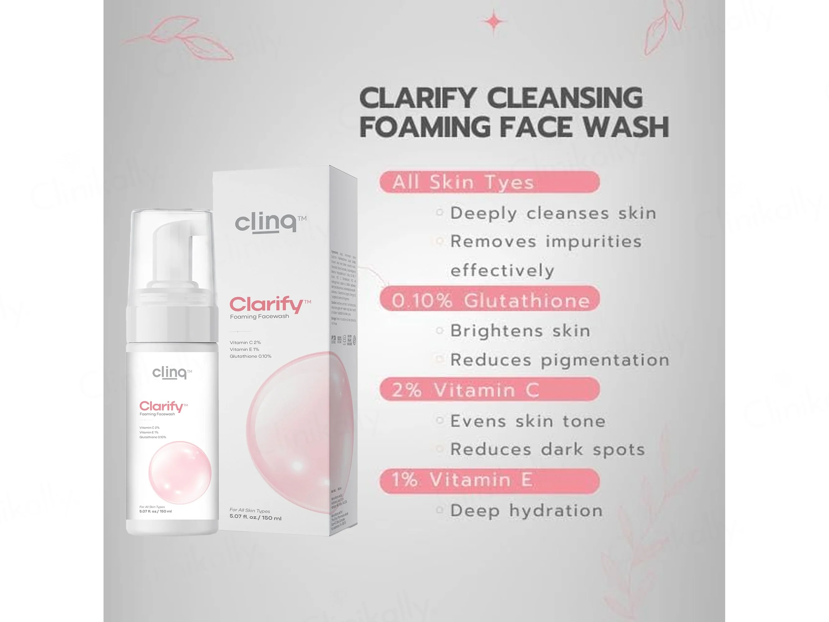 Clinq Clarify Foaming Facewash - Image 4