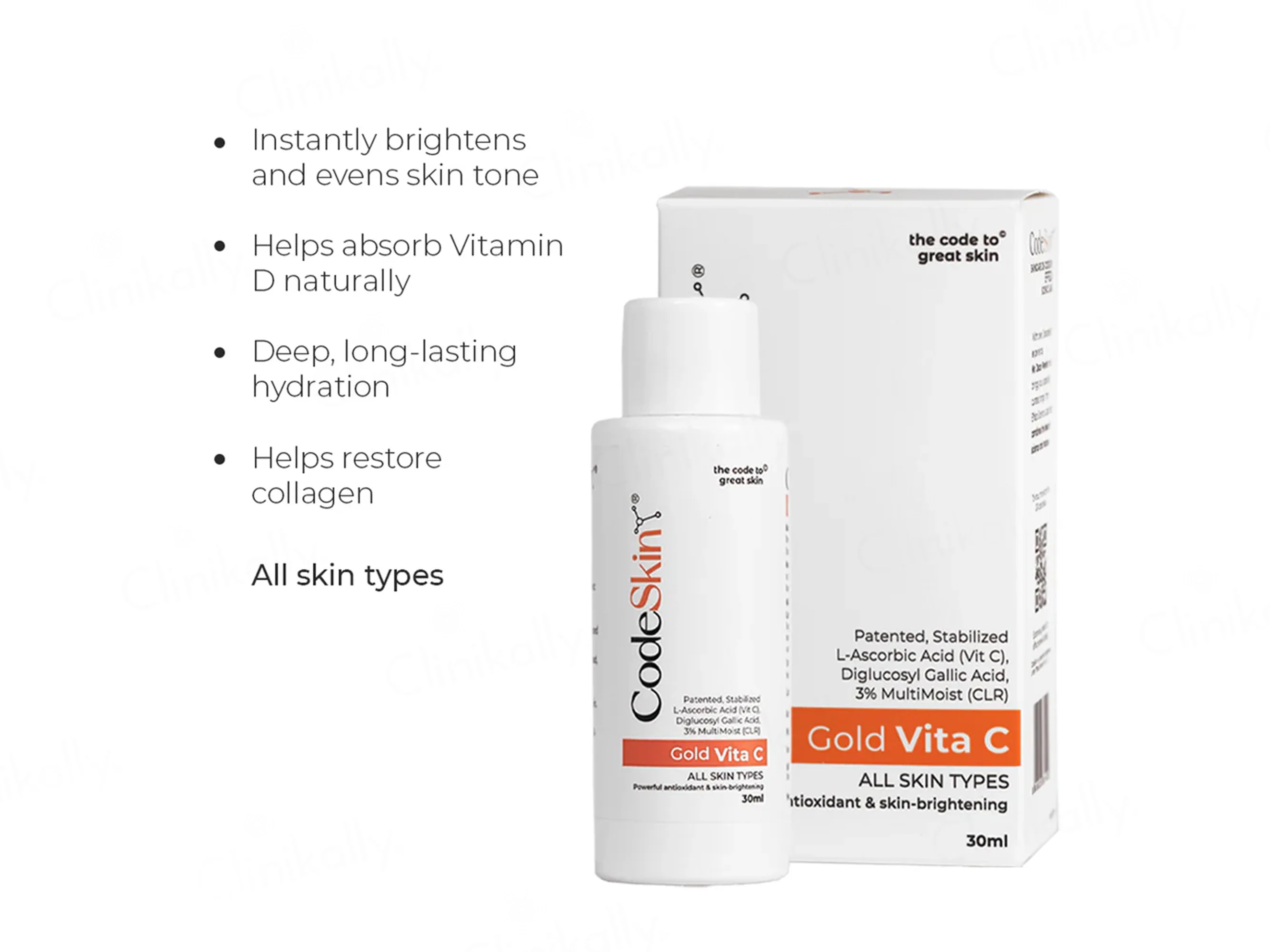 CodeSkin Gold Vita C Face Serum - Image 5