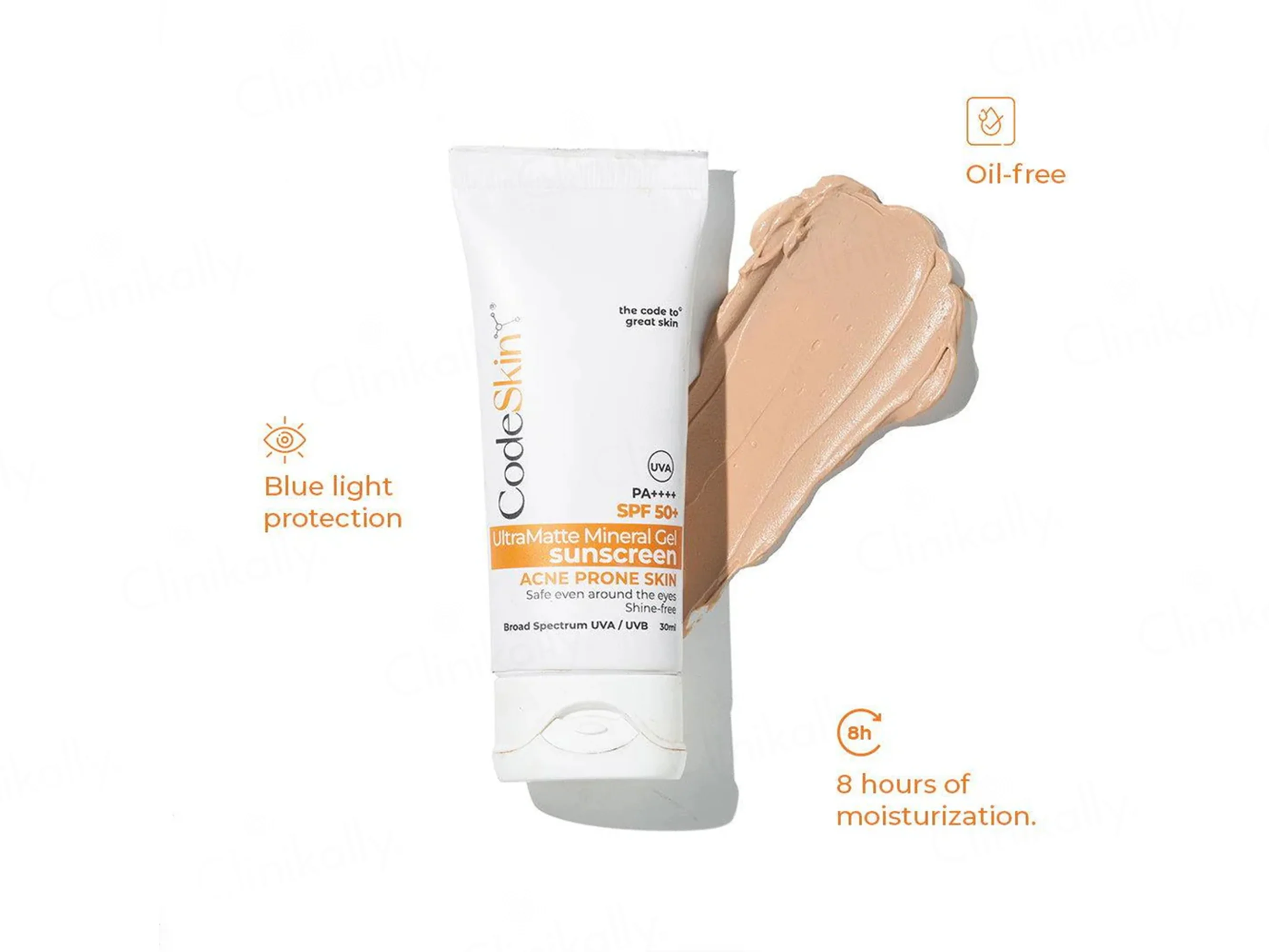 CodeSkin UltraMatte Mineral Gel Sunscreen SPF 50+ PA++++ - Image 4