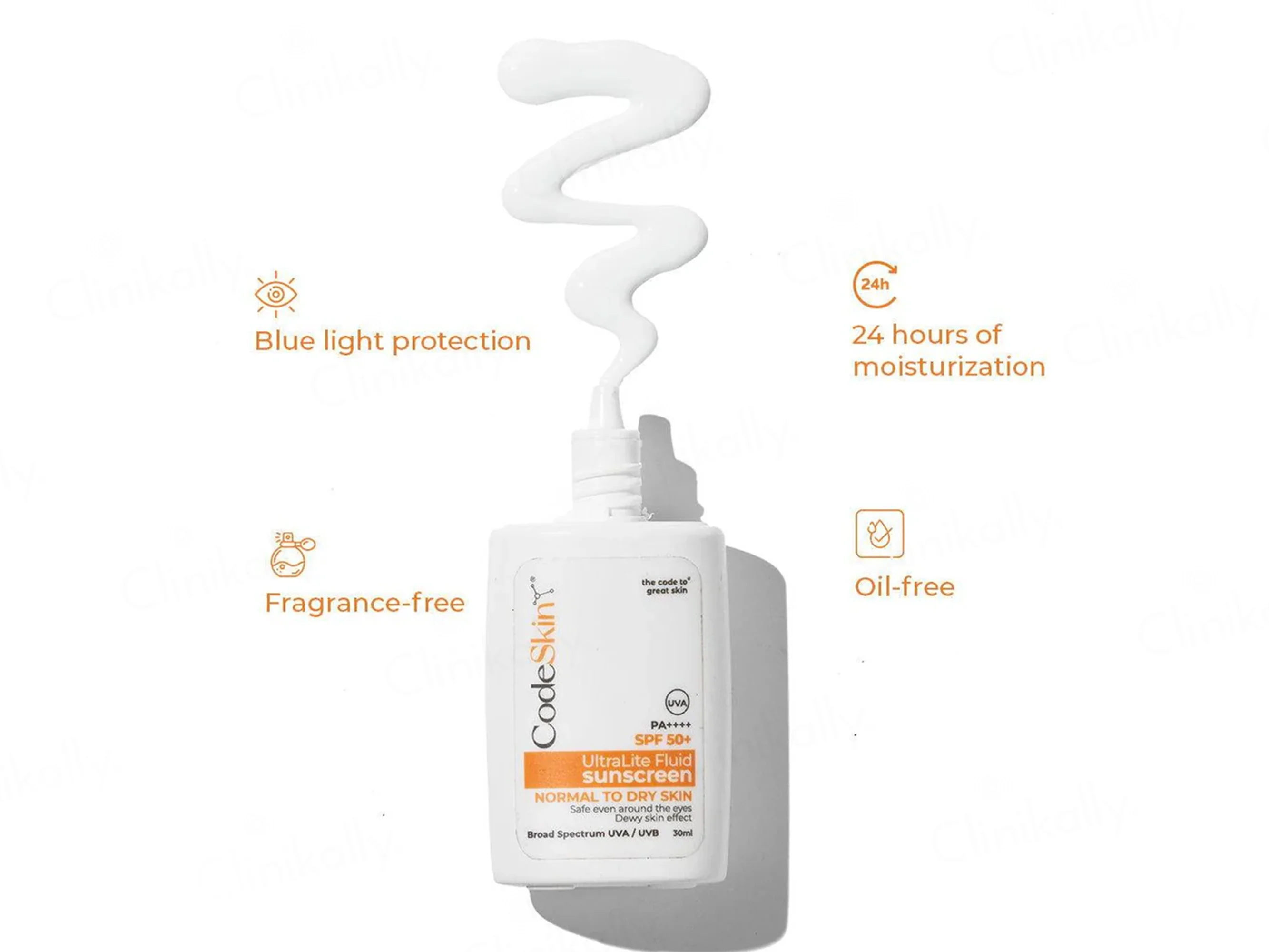 CodeSkin UltraMatte Oil-Free Fluid Sunscreen SPF 50+ PA++++ - Image 5