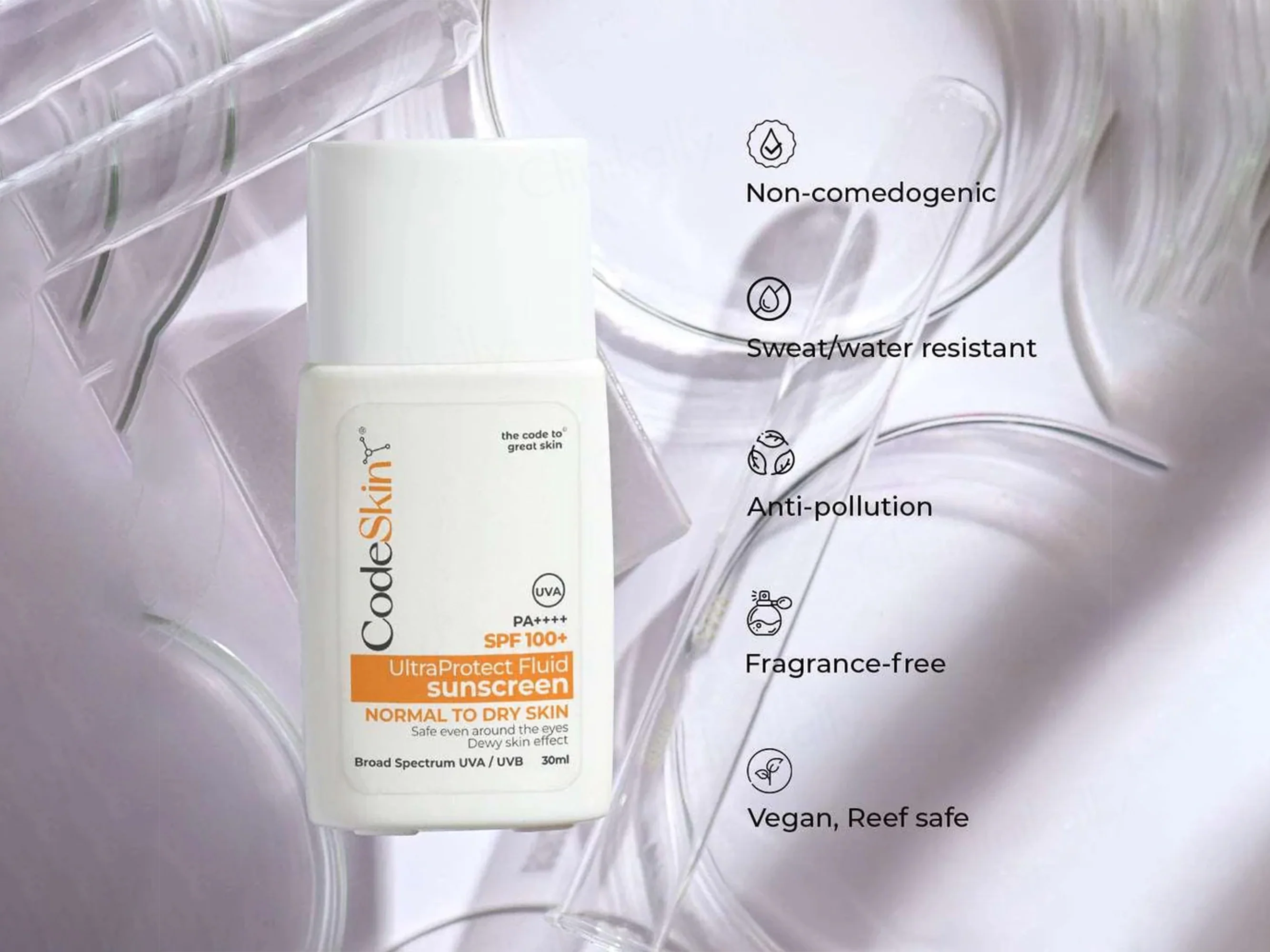 CodeSkin UltraProtect Fluid Sunscreen SPF 100+ PA++++ - Image 3