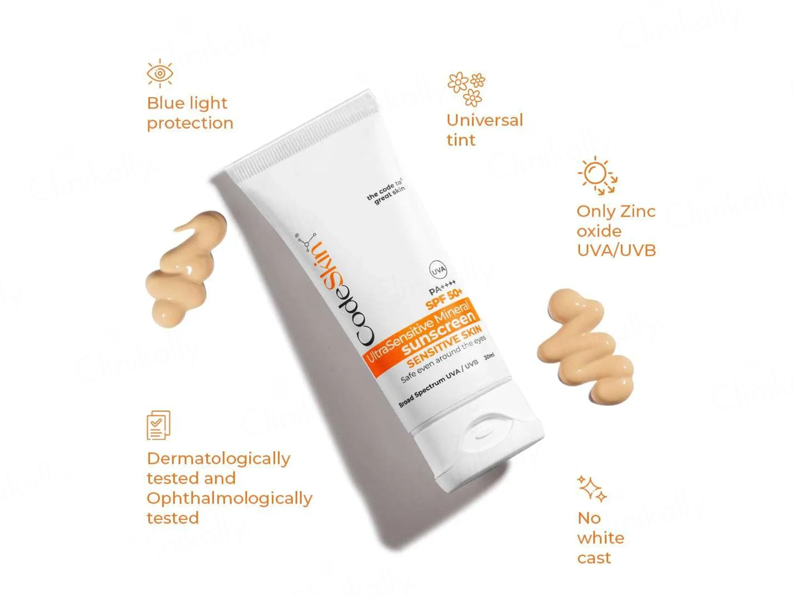 CodeSkin UltraSensitive Mineral Sunscreen SPF 50+ PA++++ - Image 4