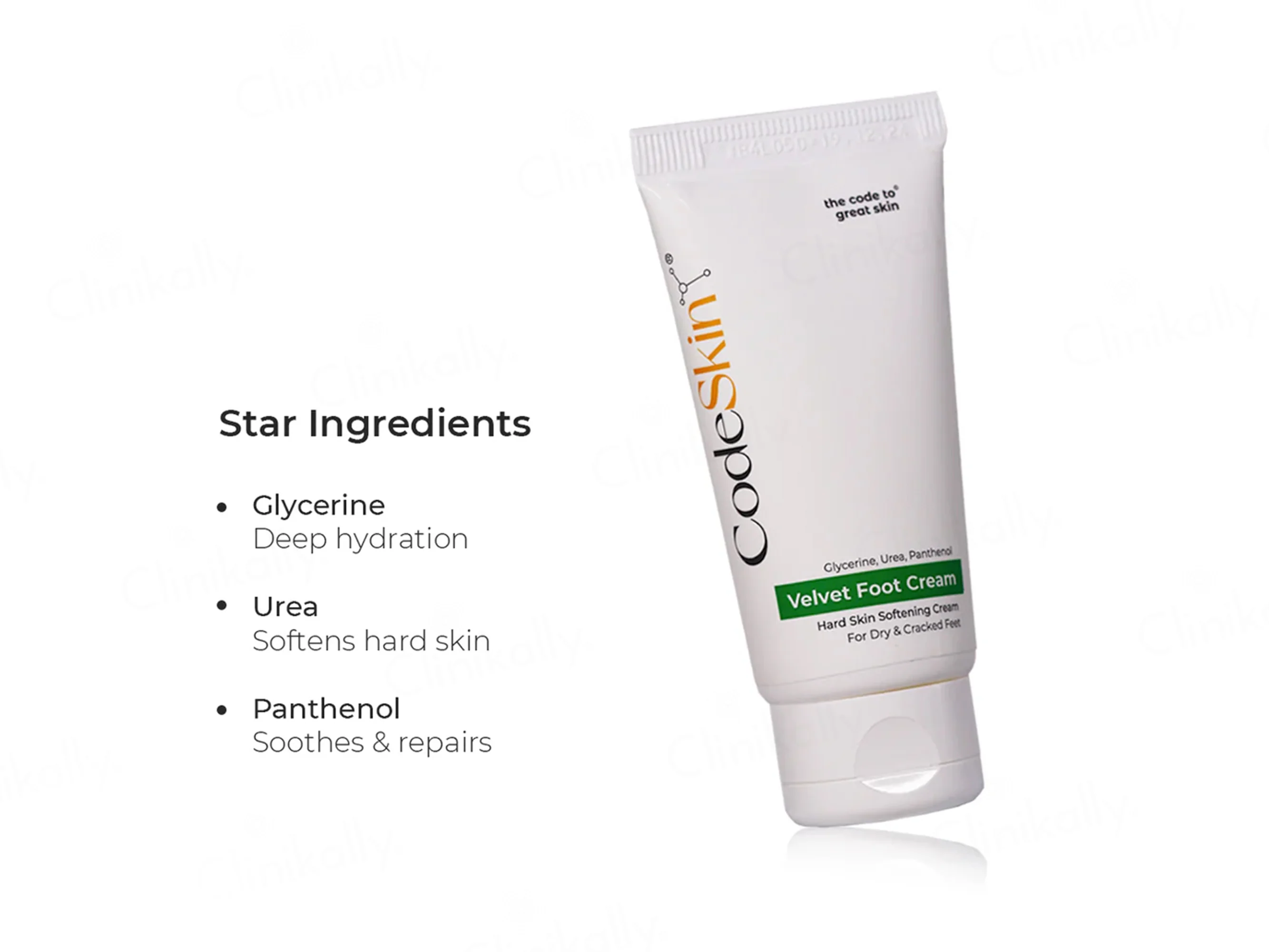 CodeSkin Velvet Foot Skin Softening Cream For Dry & Cracked Feet - Image 3