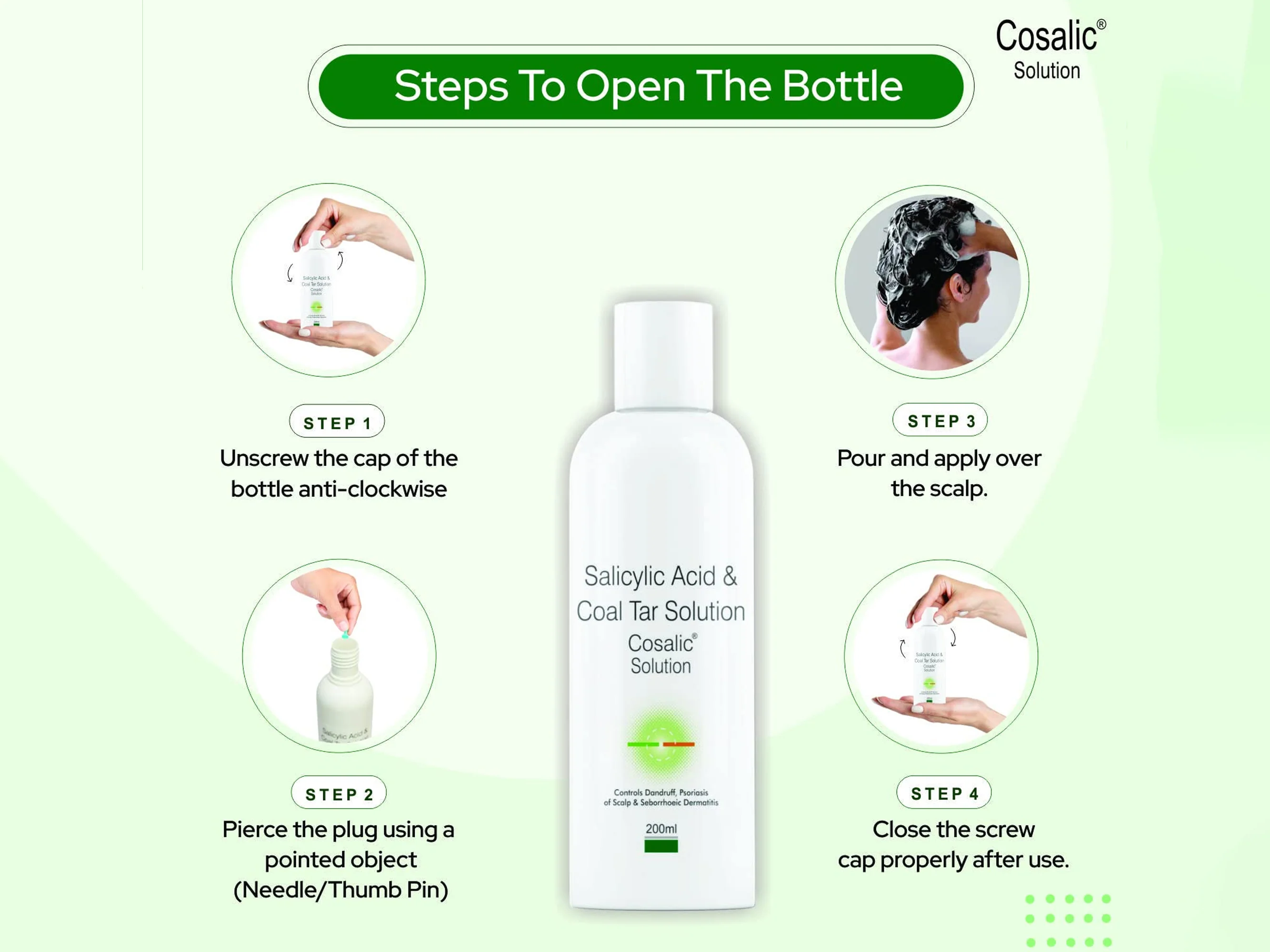 Cosalic Solution With Coal Tar & Salicylic Acid - Image 5