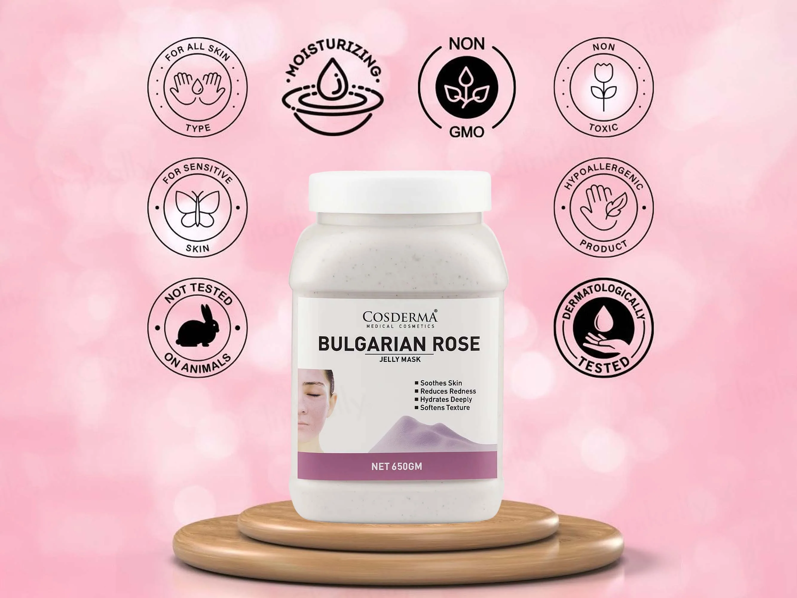 Cosderma Bulgarian Rose Jelly Mask - Image 3