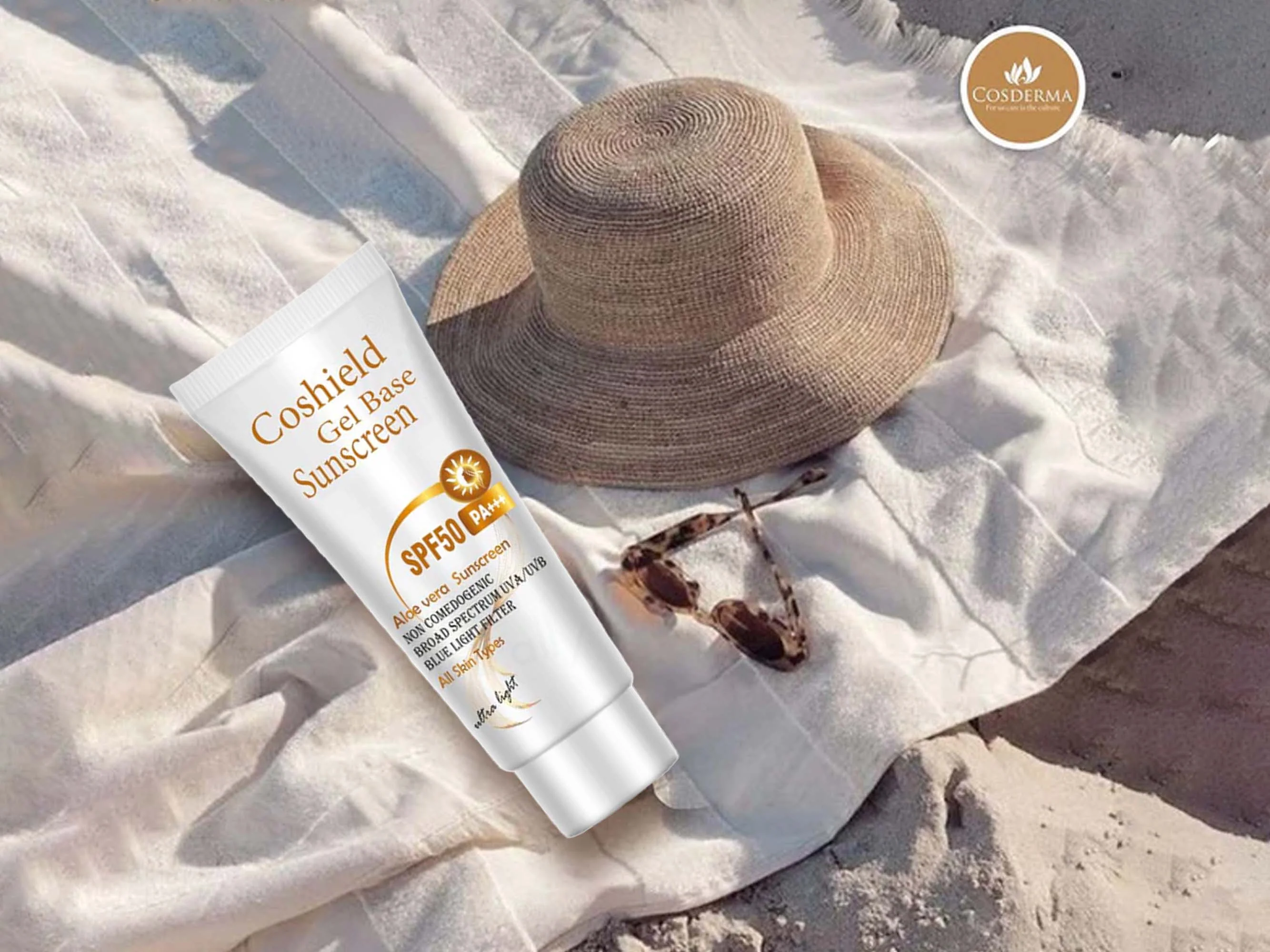 Cosderma Coshield Gel Base Aloe Vera Sunscreen SPF 50 PA+++ - Image 5