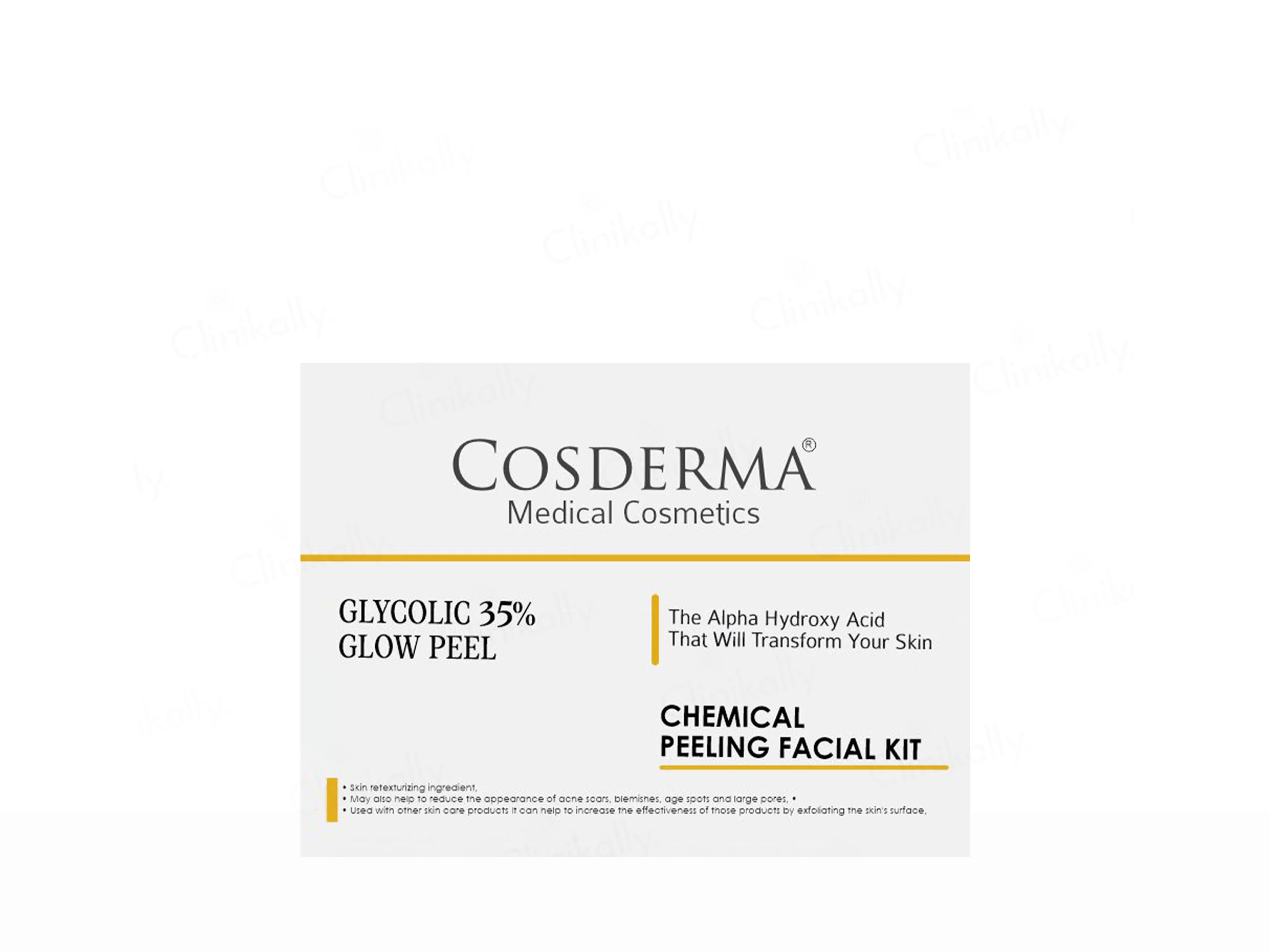 Cosderma Glycolic 35% Glow Peel Chemical Peeling Facial Kit - Image 2