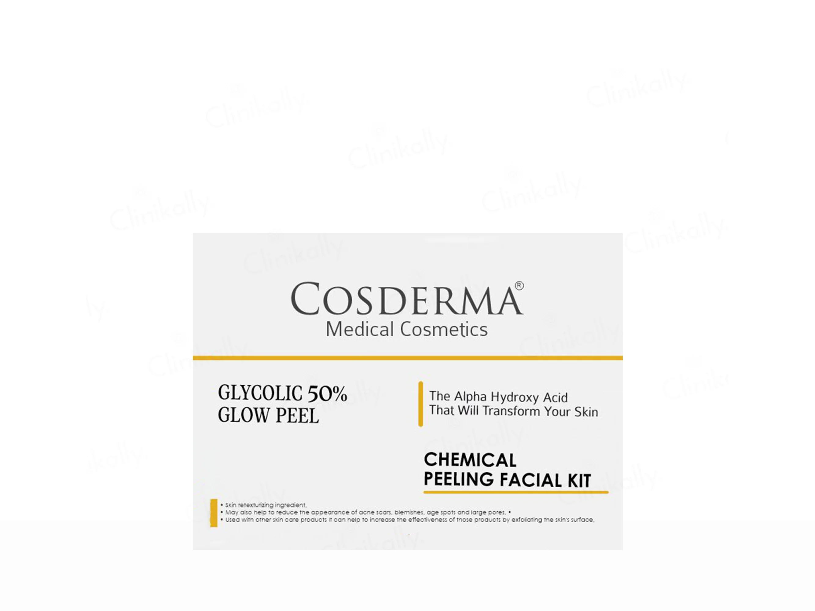 Cosderma Glycolic 50% Glow Peel Chemical Peeling Facial Kit - Image 2