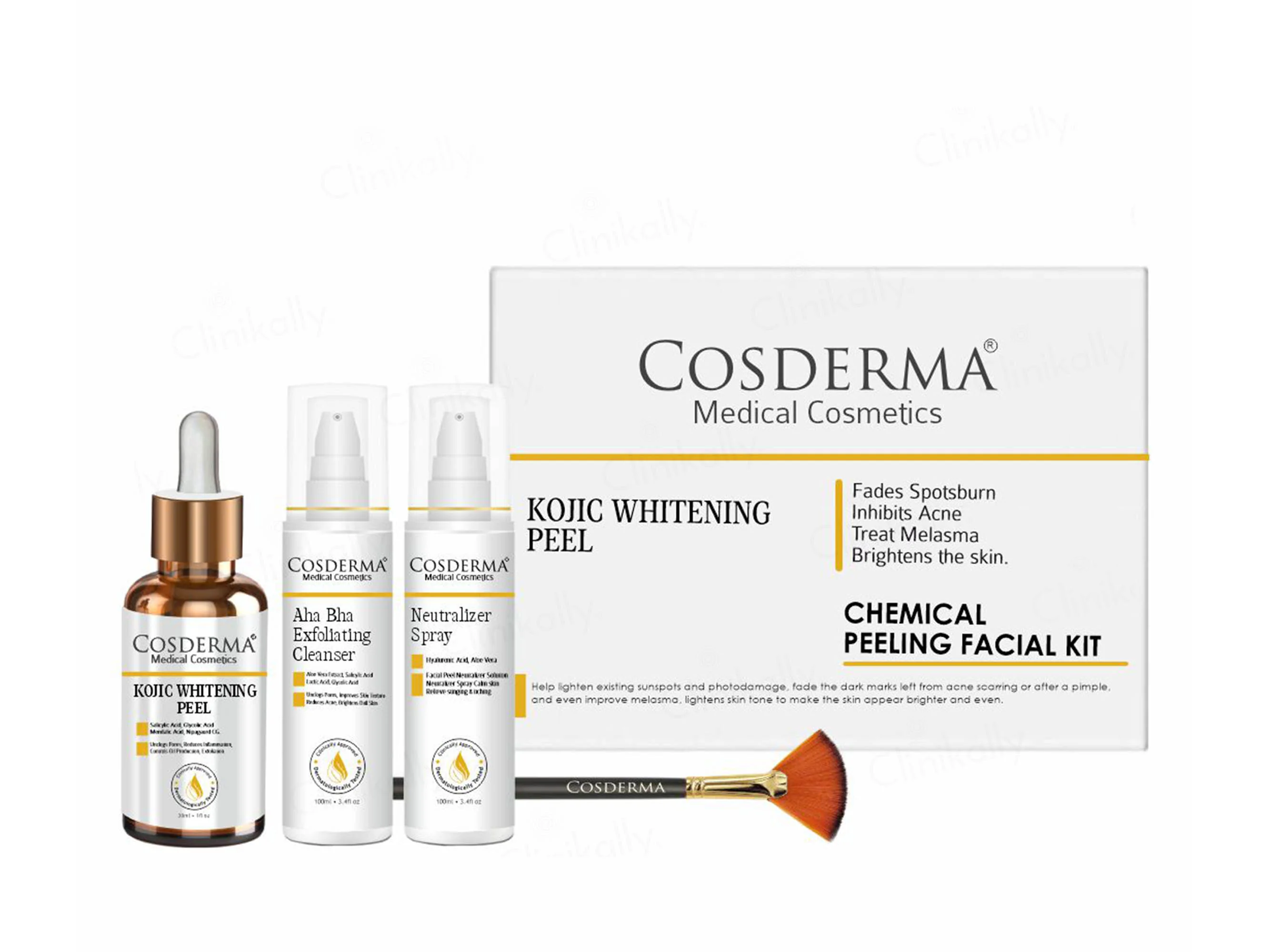 Cosderma Kojic Whitening Peel Chemical Peeling Facial Kit