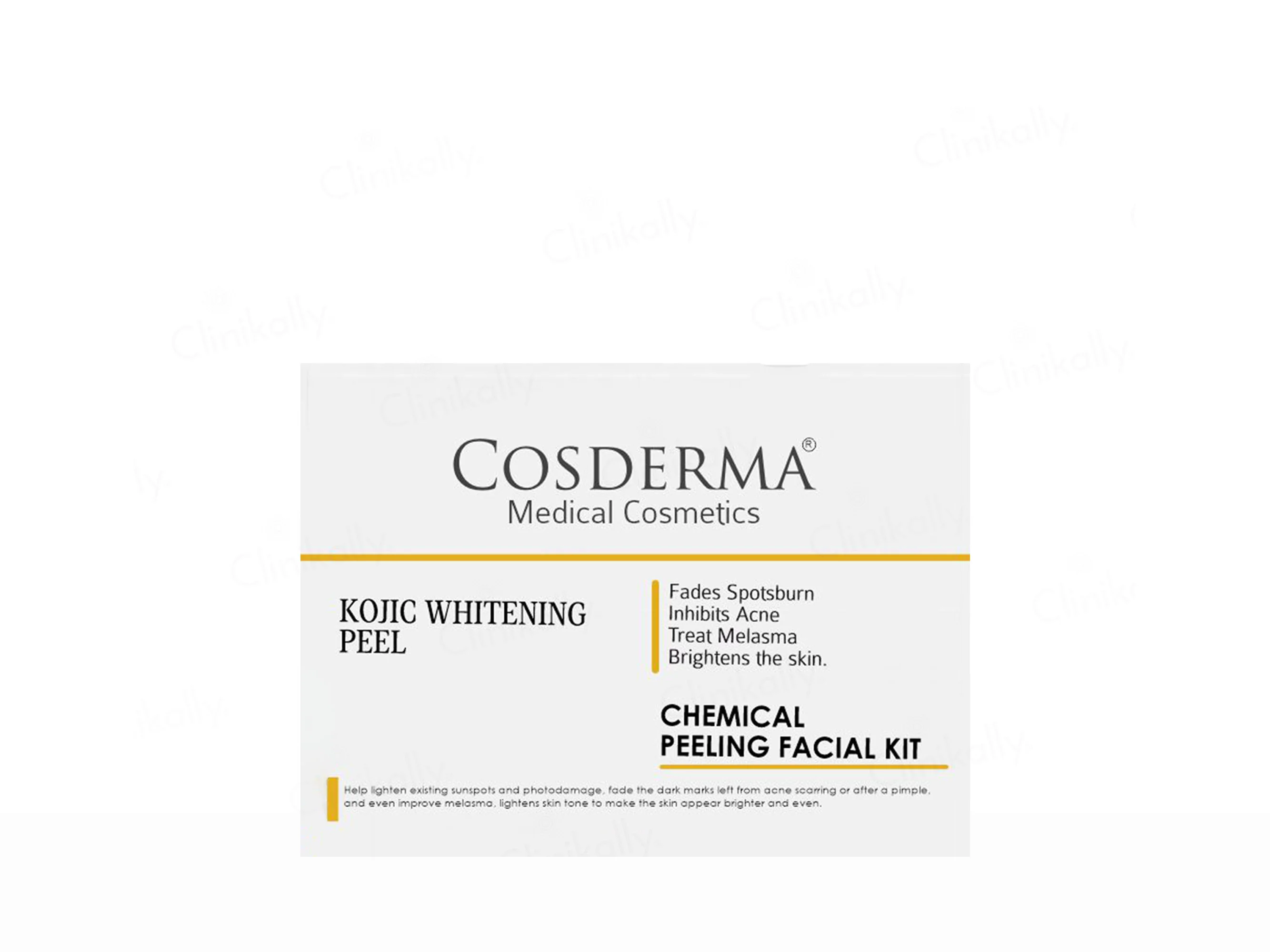 Cosderma Kojic Whitening Peel Chemical Peeling Facial Kit - Image 2